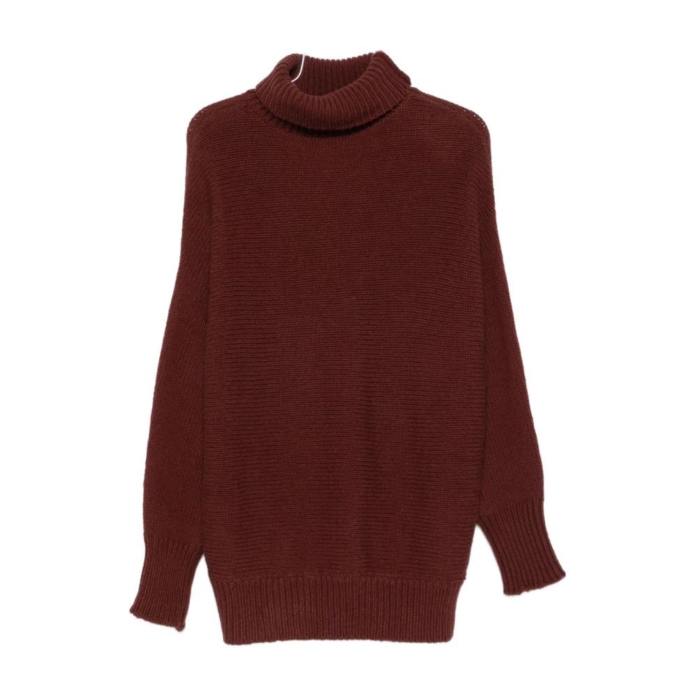 ALYSI 売れ筋商品|||アリジ ニット&セーター アウター レディース Turtlenecks Brown Alysi Turtlenecks for Women | Online Sale up to 77% off | Lyst