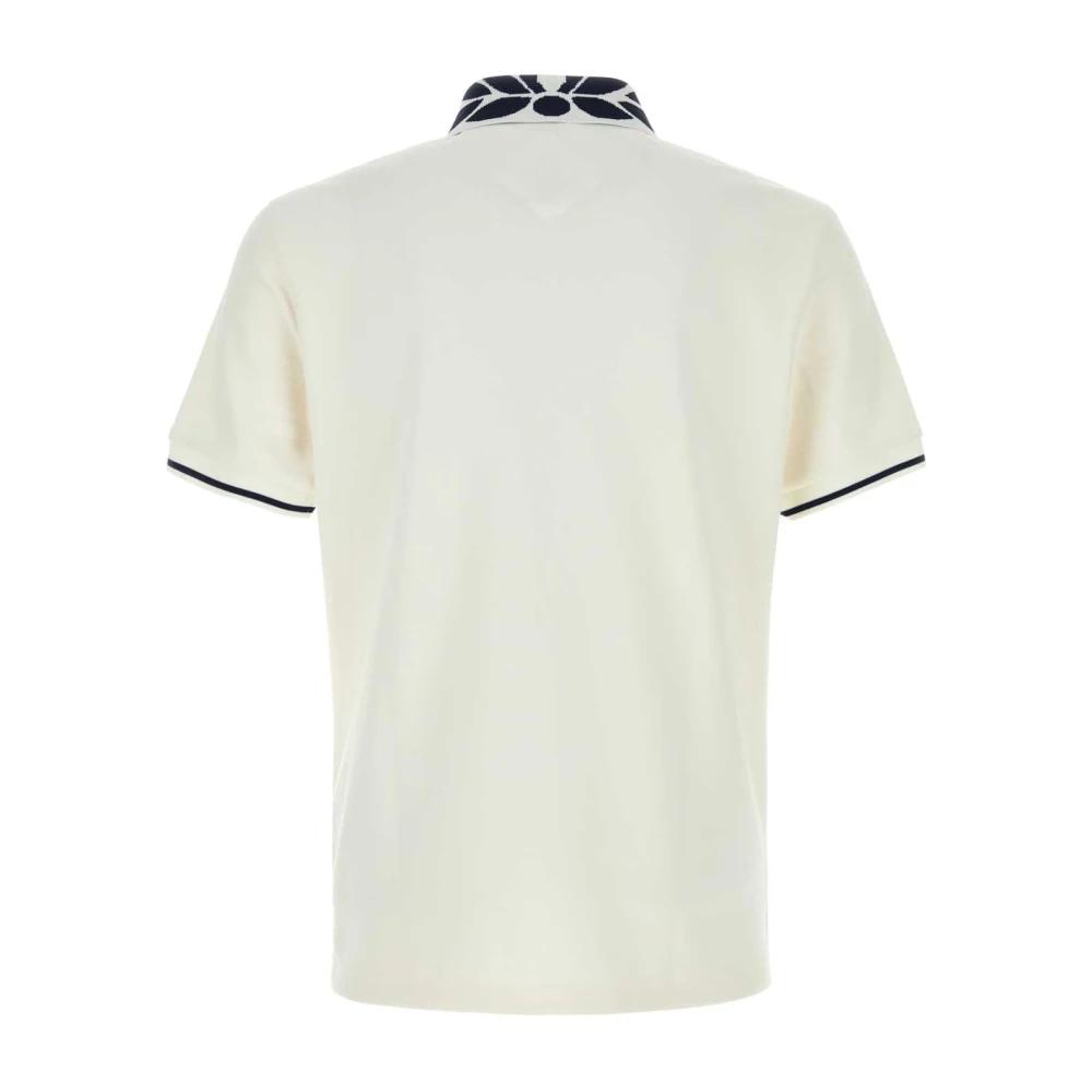 Tシャツ・カットソー MCM White Stretch Piquet Polo Shirt MCM Polo Shirts in White for Men | Lyst