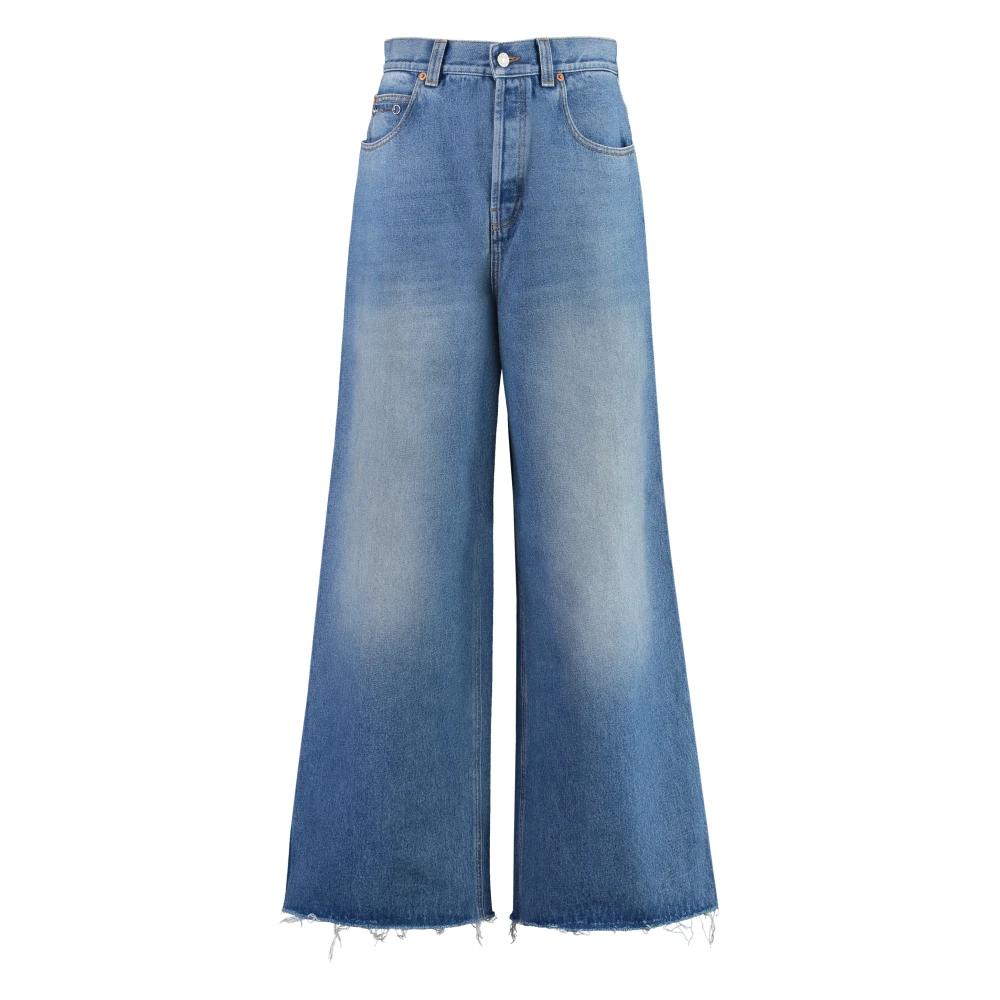 Women's Gucci Wide-leg jeans | Lyst