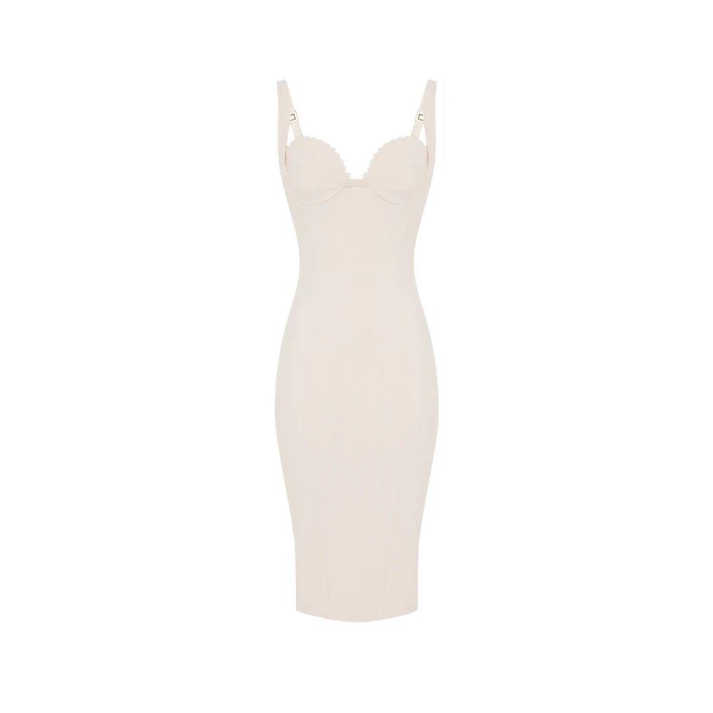 Elisabetta Franchi Midi Dresses in White | Lyst