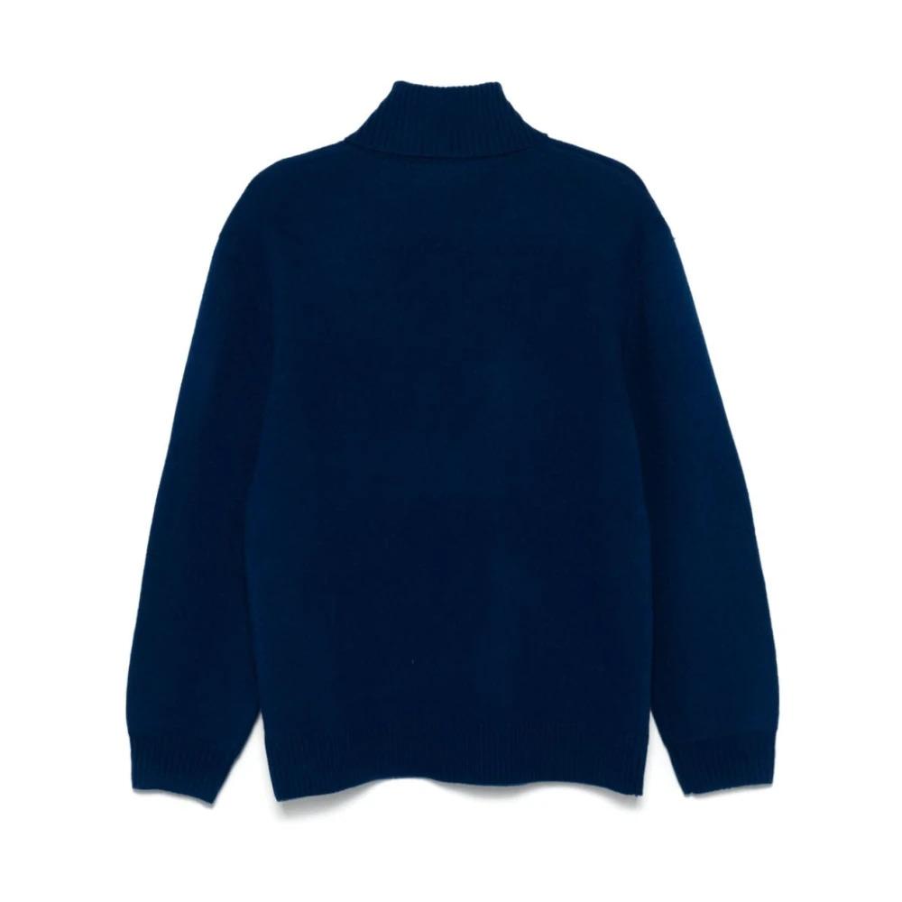 A.P.C. Turtlenecks in Blue Lyst
