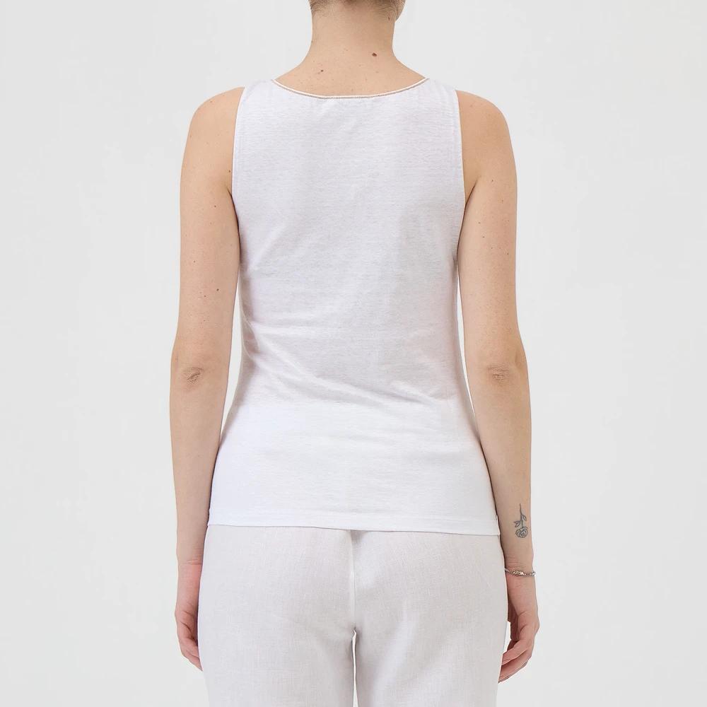 LE TRICOT PERUGIA 売れ筋商品|||ル トリコット ペルージャ Tシャツ トップス レディース Tank tops Grey Le Tricot Perugia Sleeveless and tank tops for Women