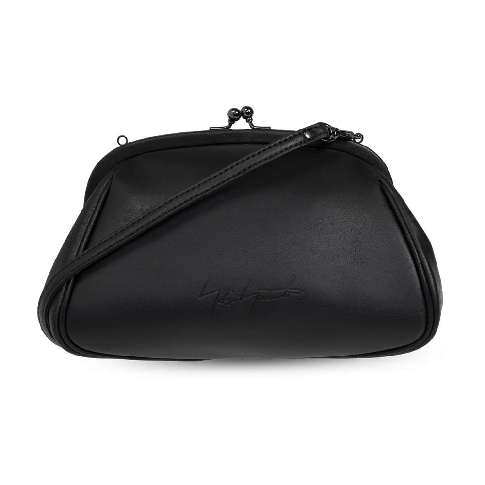 Yohji Yamamoto☆ Clasp shoulder ブラック がま口ポケット yohji yamamoto - × KOTA OKUDA CLASP BAGS / がま口バッグ
