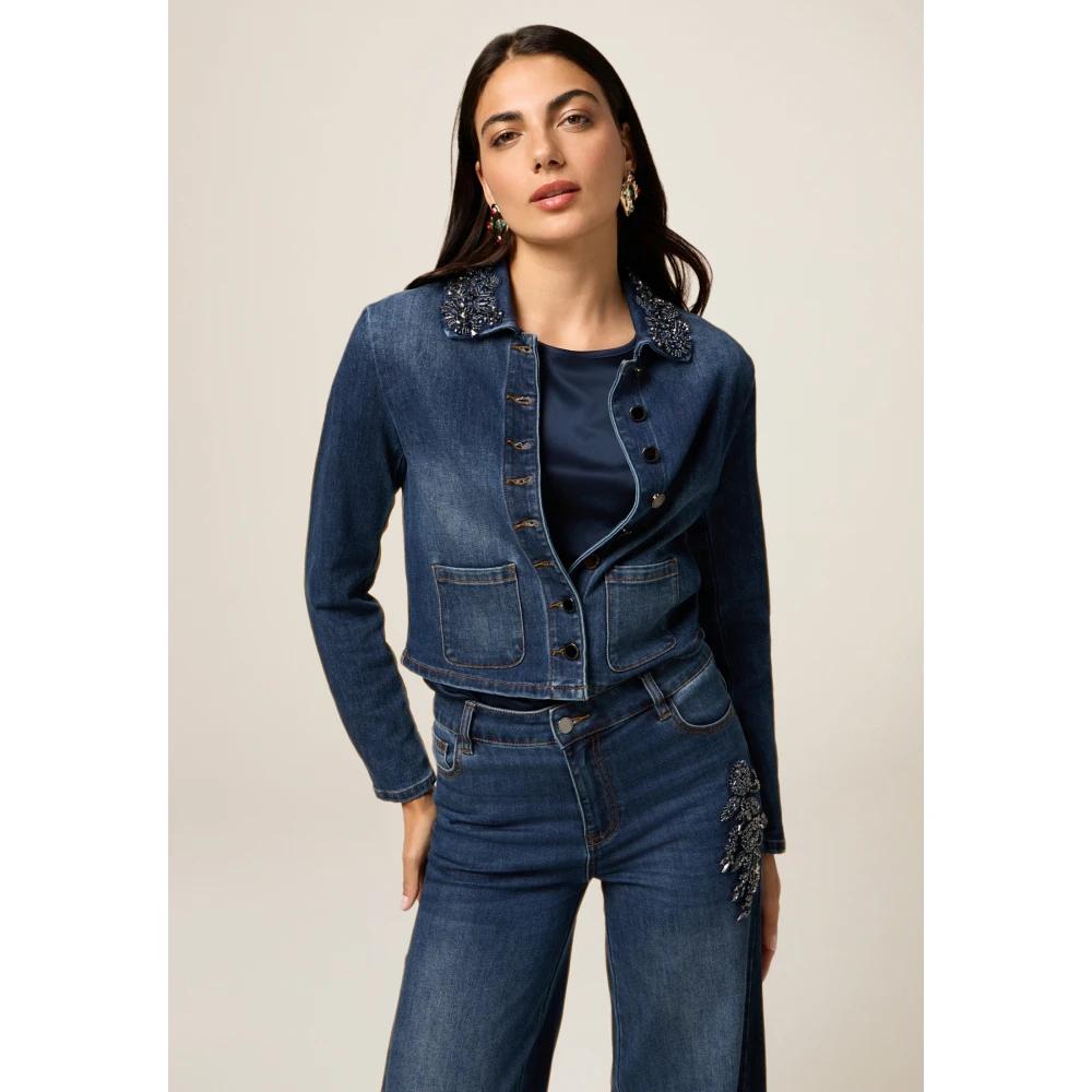 Jeans Blu Giacca Jeans Oltre Giacche Oltre In Denim Jeans Blu