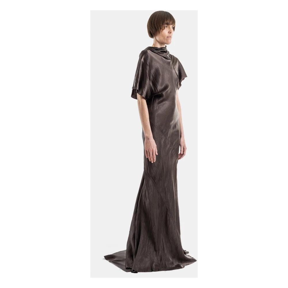princess polly baby blue dress Rick Owens Long Wrap Gown in Dust main image 0
