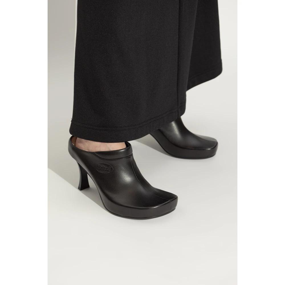 サンダル・ミュール BALENCIAGA Lady Mule M50  in Black Leather Groupie M50 Sandals - Balenciaga - Black/Gold - Leather