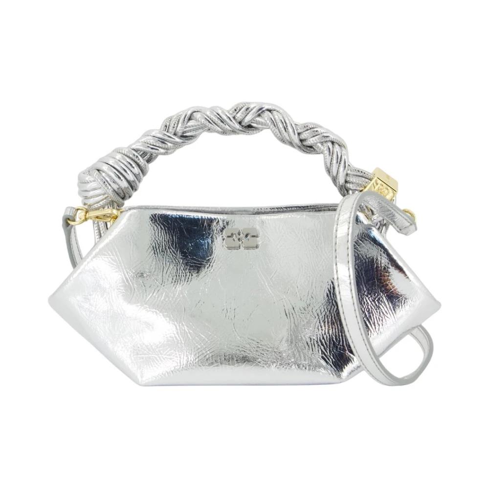 ショルダーバッグ・ポシェット Ganni Bou Medium Shoulder Bag - Leather - Grey Ganni Bou Medium Shoulder Bag In Gray | ModeSens