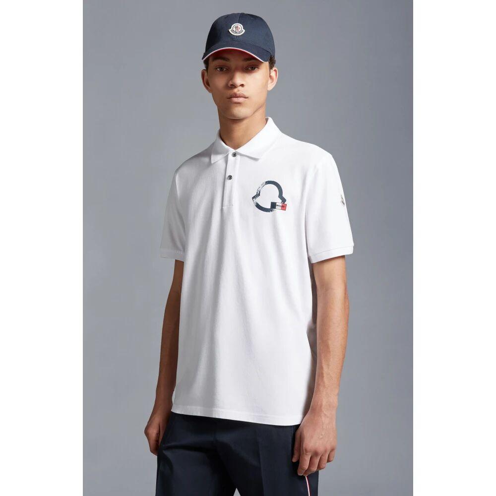 Moncler Polo Shirts in White for Men | Lyst