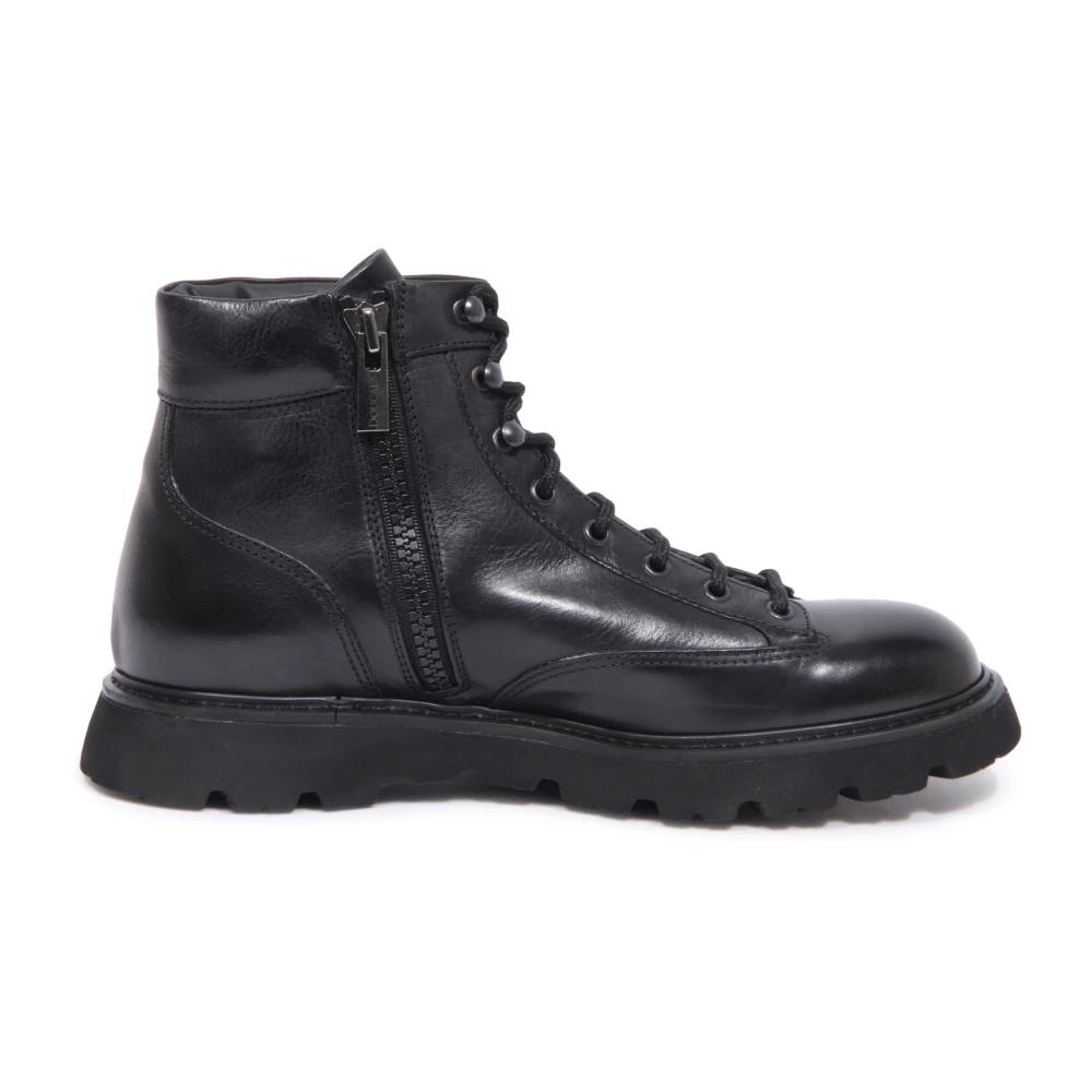 Doucal's Lace-Up Boots in Blue for Men | Lyst