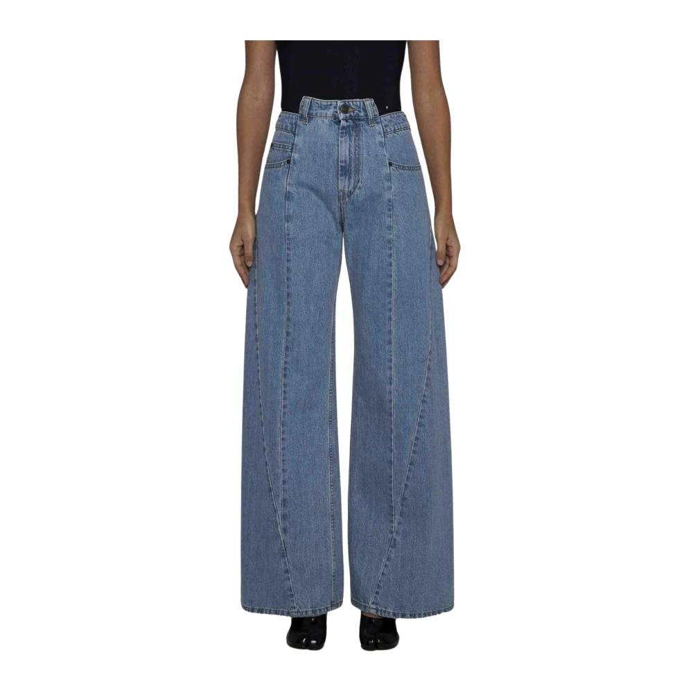 【送料&関税込】Maison Margiela Wide Gampa Jeans Maison Margiela Wide-leg jeans for Women | Online Sale up to