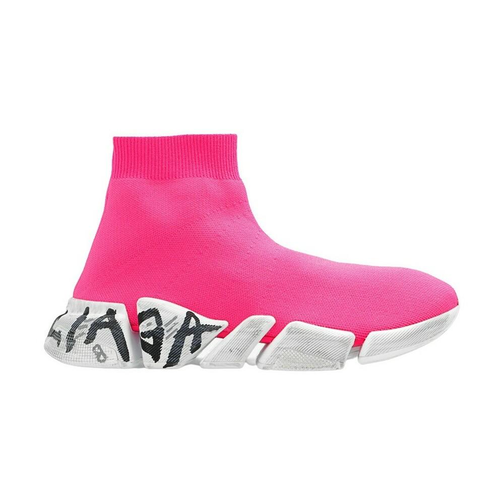 Speed 2.0 graffiti sock sneakers de Balenciaga de color Rosa | Lyst