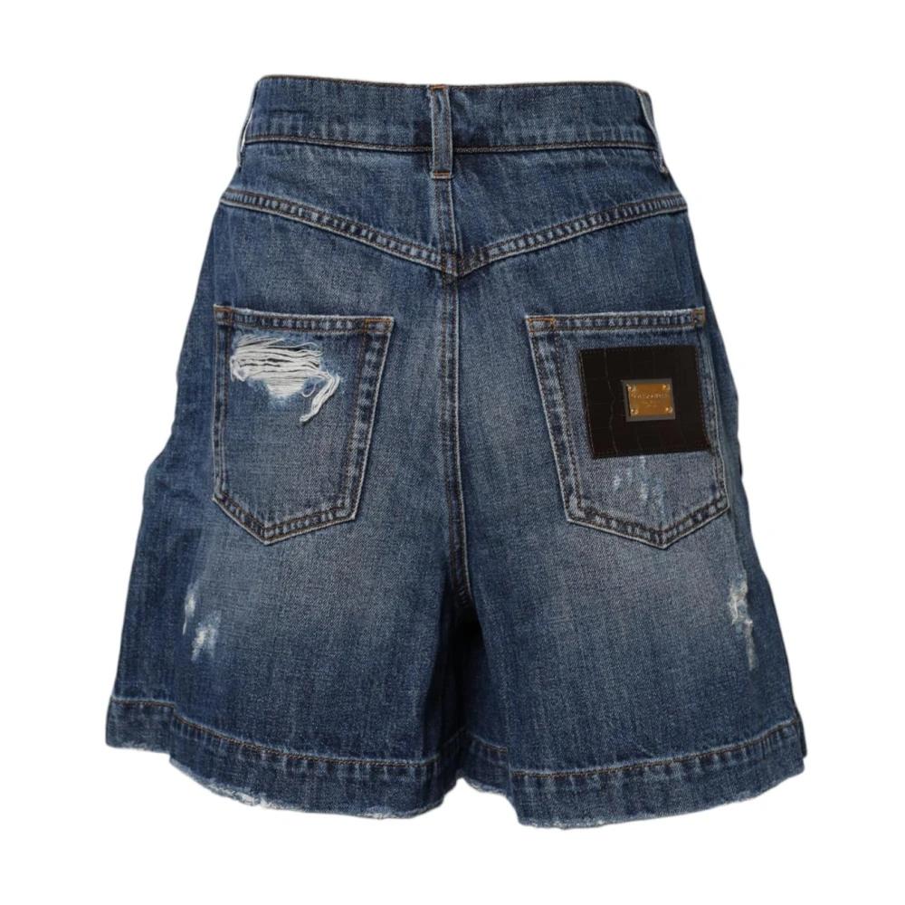 ショートパンツ DOLCE & GABBANA Woman Short Blue FTC8QDG8MM2 S9001 Dolce & Gabbana ショートパンツ - ライトブルー | FTC8QDG8MM2S9001