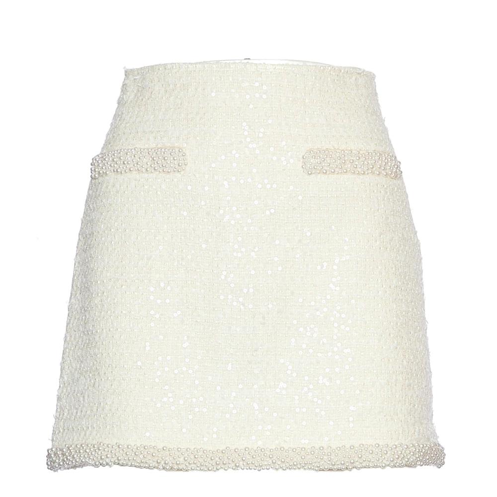 Self-Portrait Short Skirts in White | Lyst