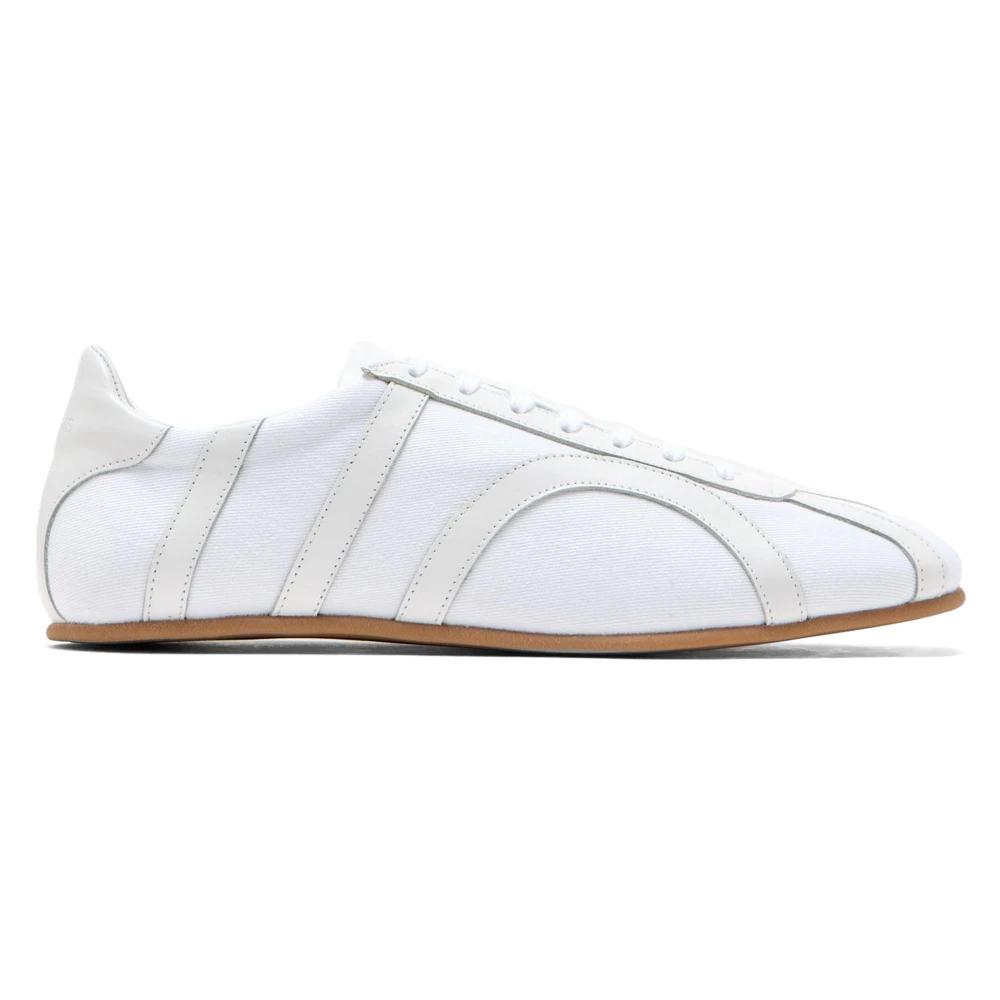 スニーカー toteme Sneakers - TOTEME - Cotton - White White Recycled cotton-twill sneakers | TOTEME | NET-A-PORTER