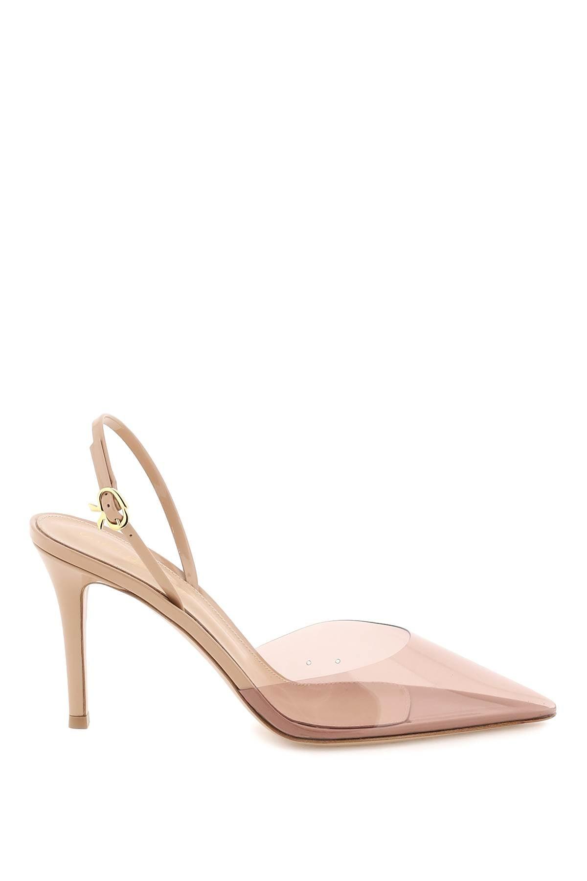 Gianvito Rossi Ribbon D'orsay Slingback Pumps in Pink | Lyst