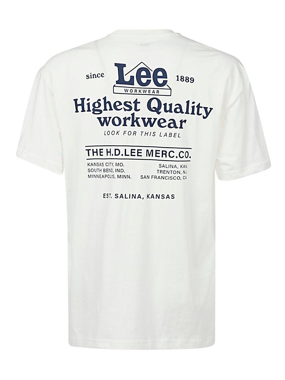 Lee Jeans T-shirts And Polos Beige in White for Men | Lyst