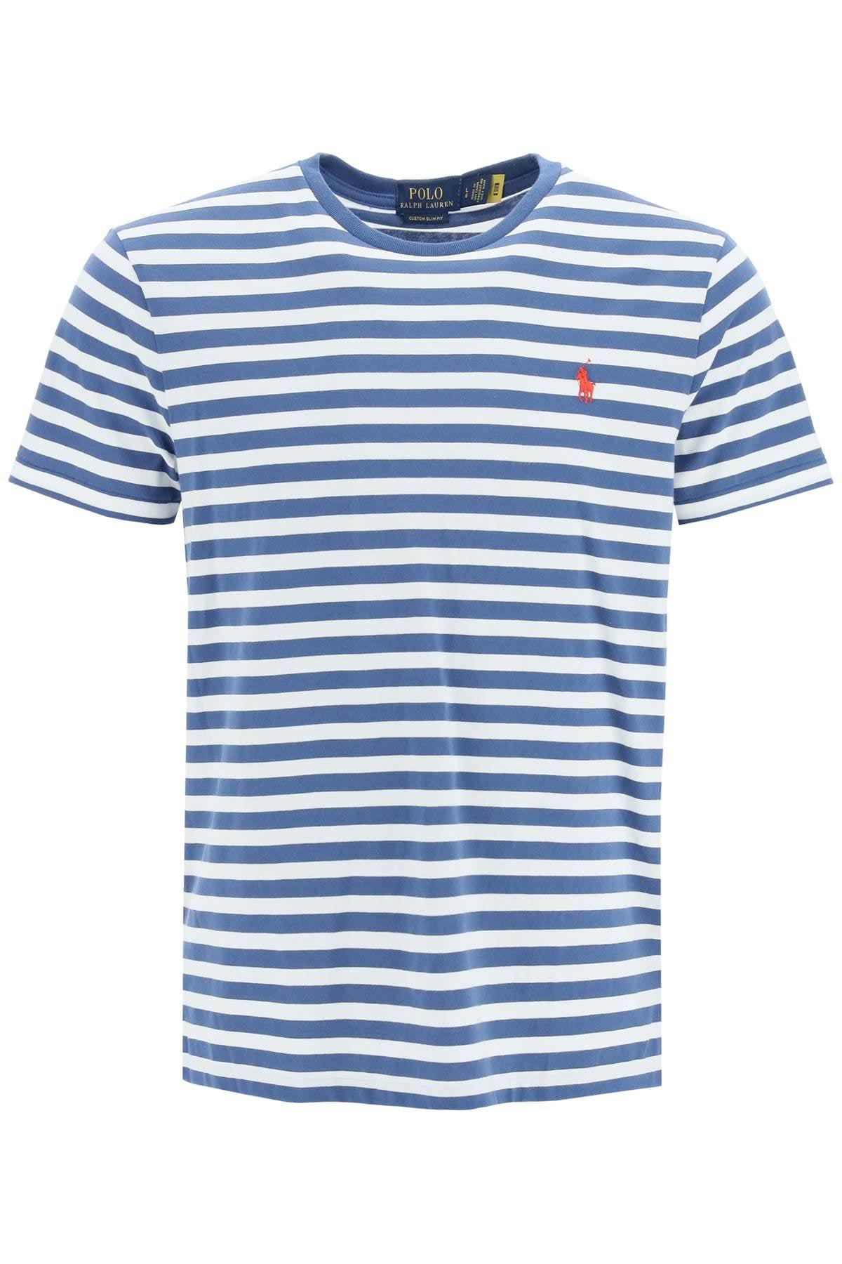 Polo Ralph Lauren Striped Classic Shirt With Logo Embroidery in Blue ...