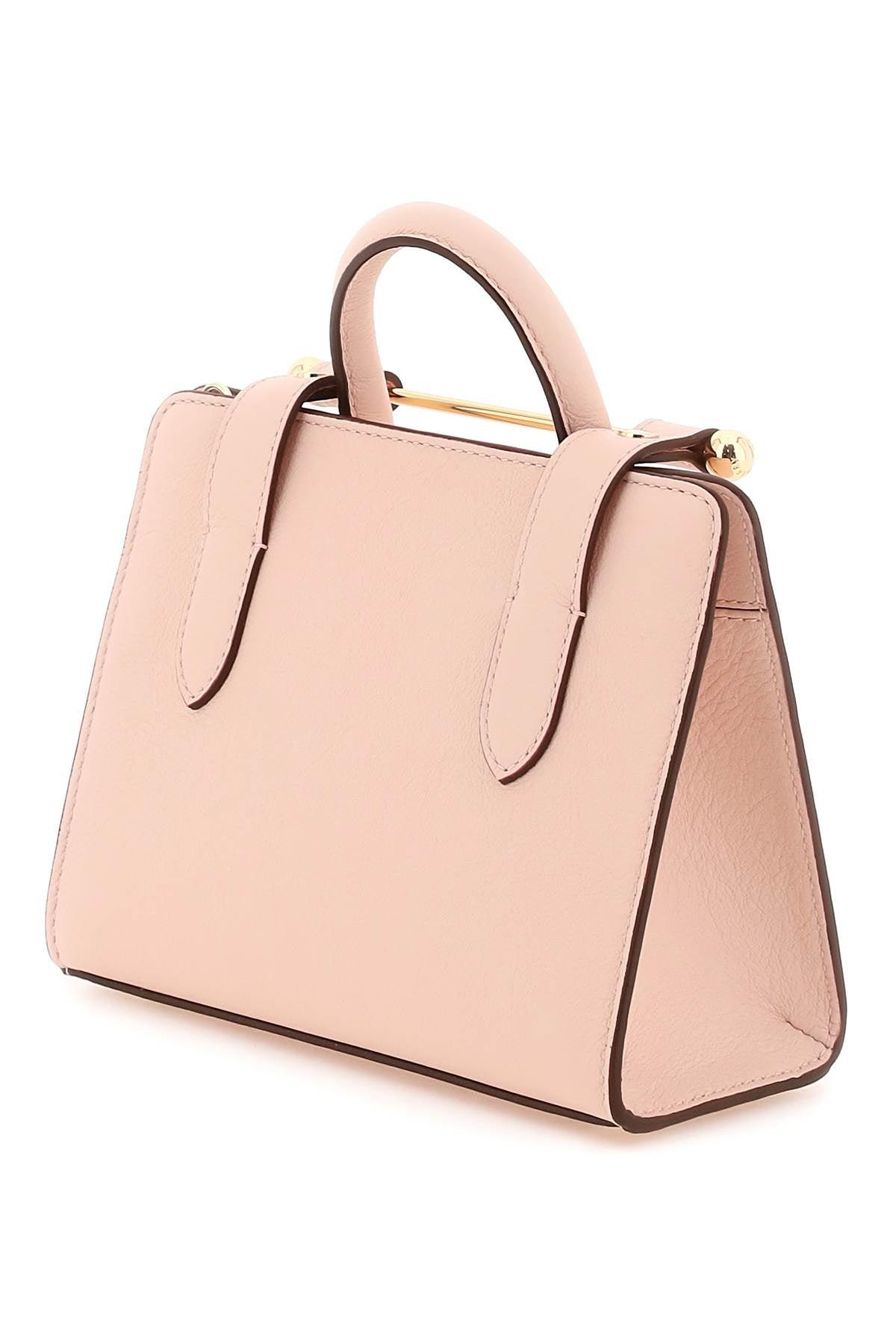 Strathberry 'nano Tote' Leather Bag in Pink | Lyst