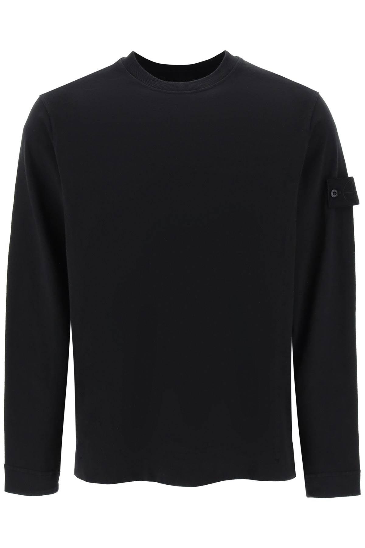 Stone Island Light Sweatshirt Ghost Piece in Black for Men | Lyst