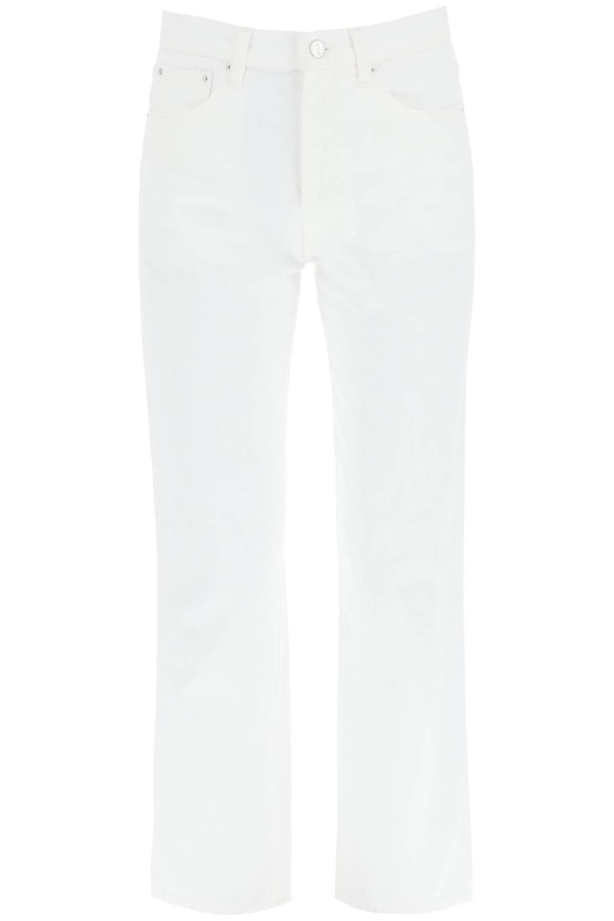 Totême Twisted Seam Denim Jeans in White Womens Clothing Jeans Straight-leg jeans 