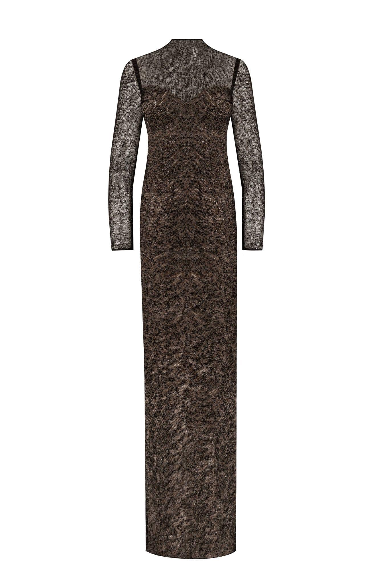 green emerald velvet dress Mill Women's Elegant Mock Neck Maxi Dress, Parisienne - Blue
