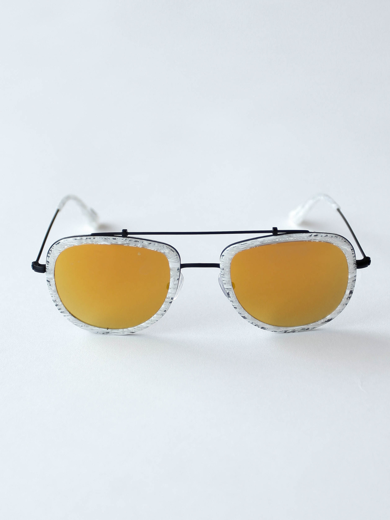 Krewe du optic Breton Sunglasses in Yellow Lyst