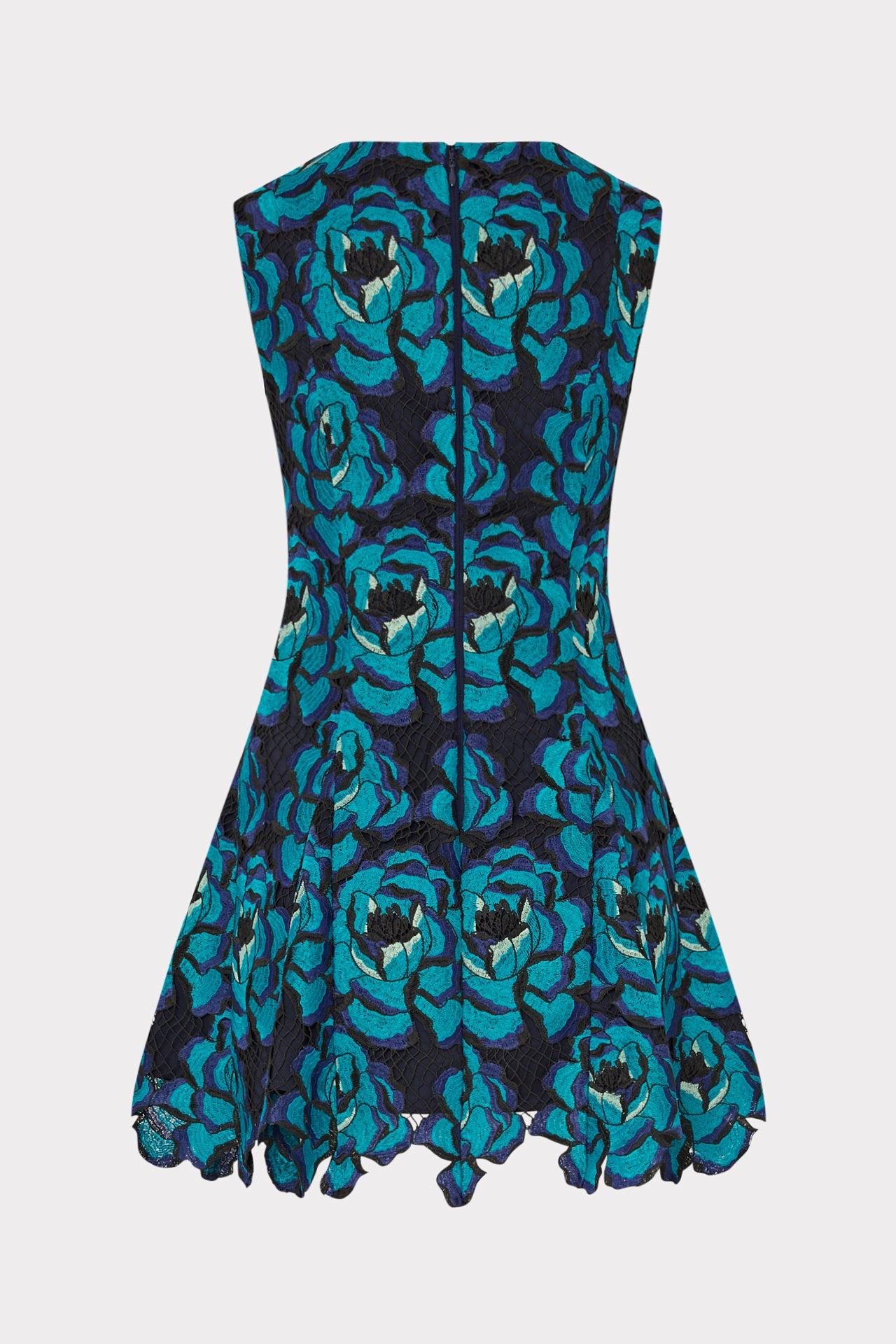 MILLY Blue Blossom Mini Dress | Lyst