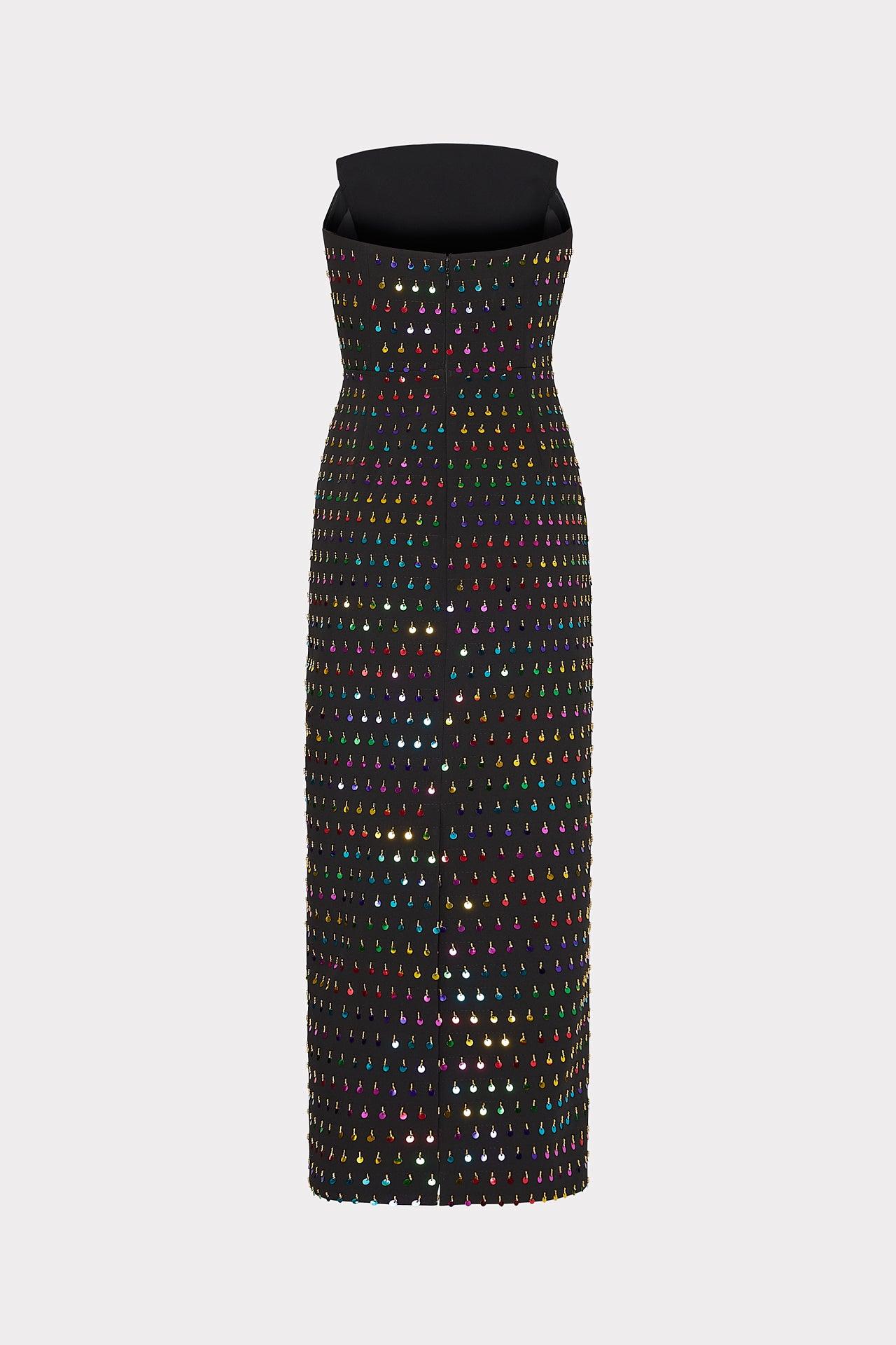 green emerald velvet dress Milly Meredith Embroidered Maxi Dress