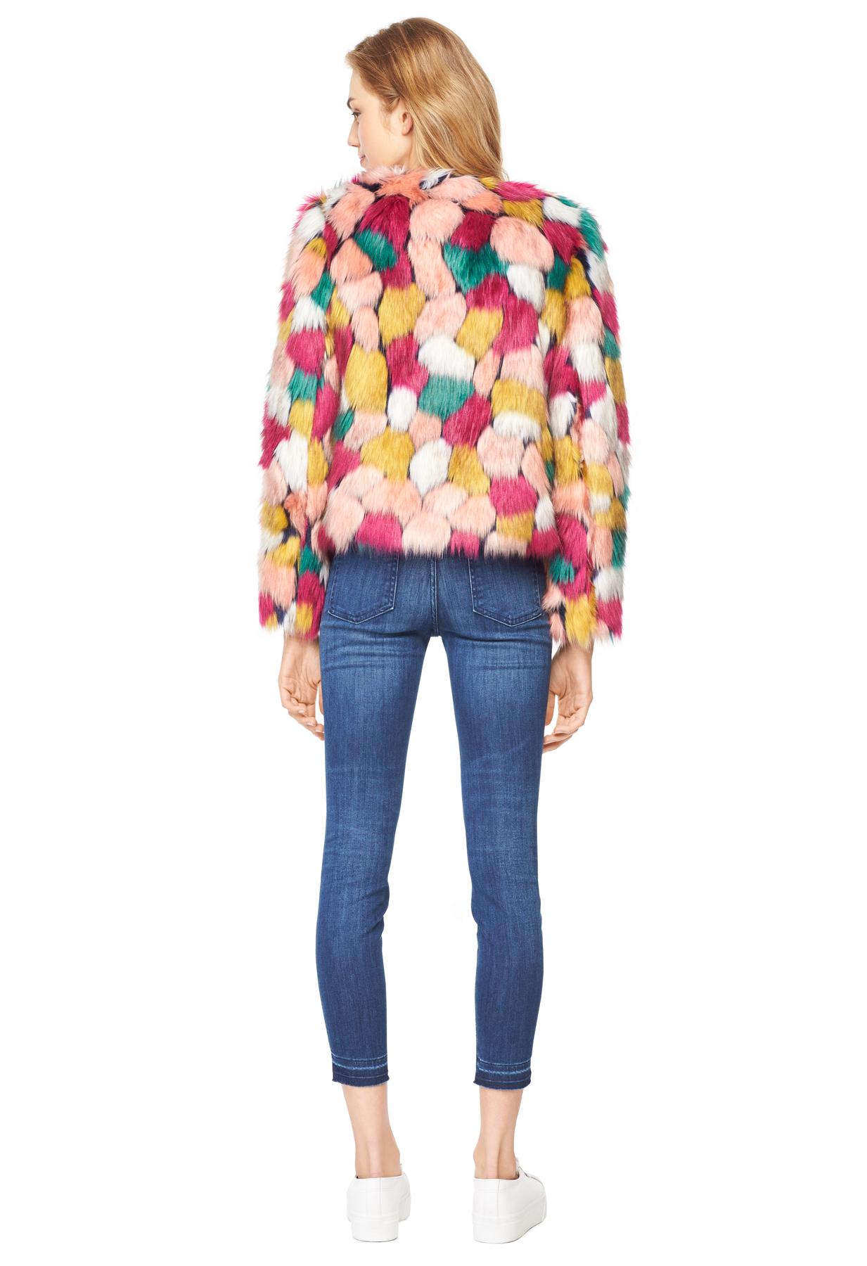 milly faux fur jacket