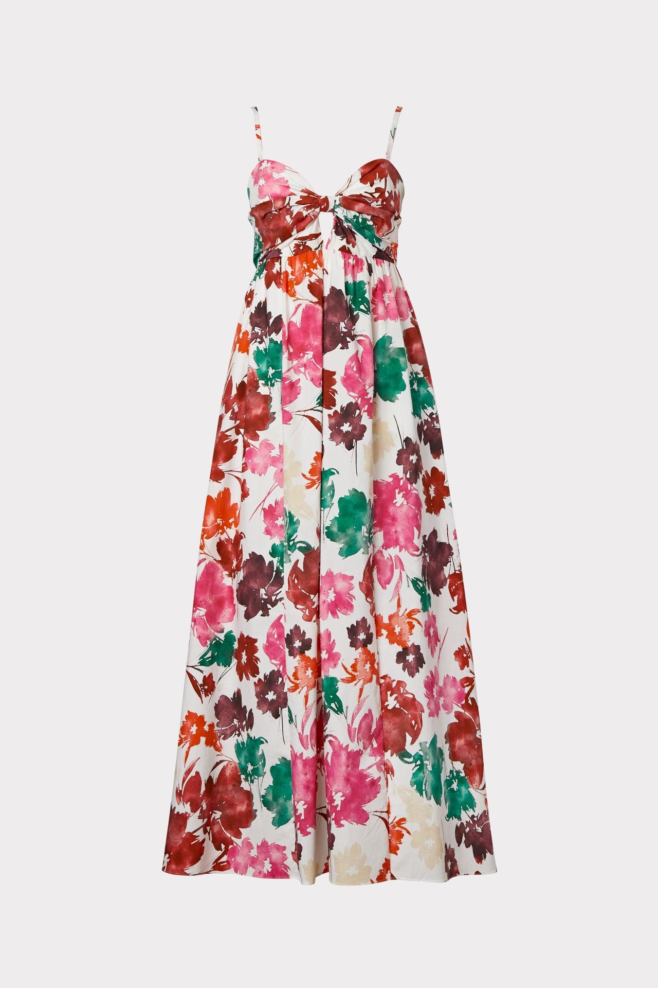 MILLY Noah Watercolor Dress | Lyst