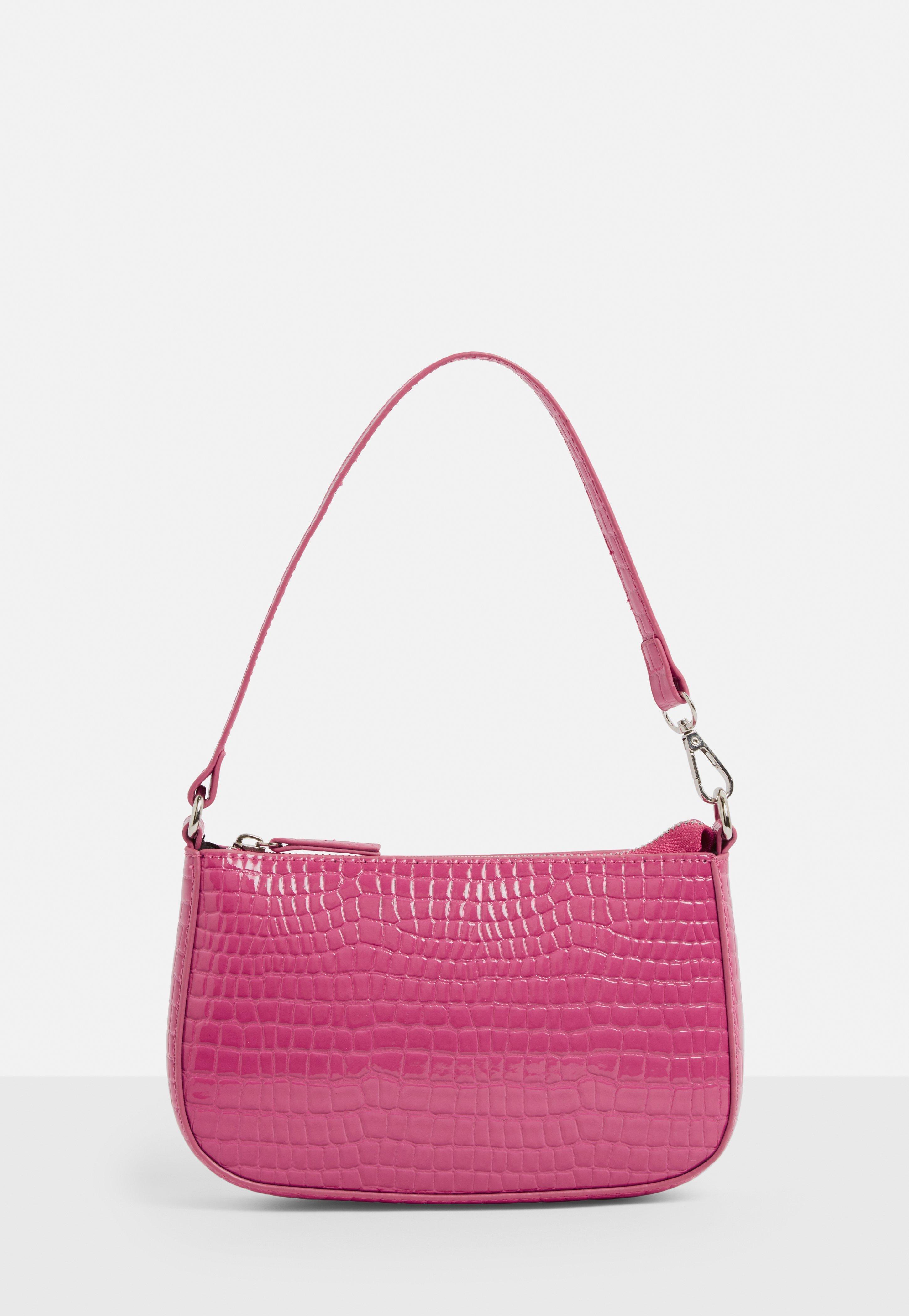 pink croc bag