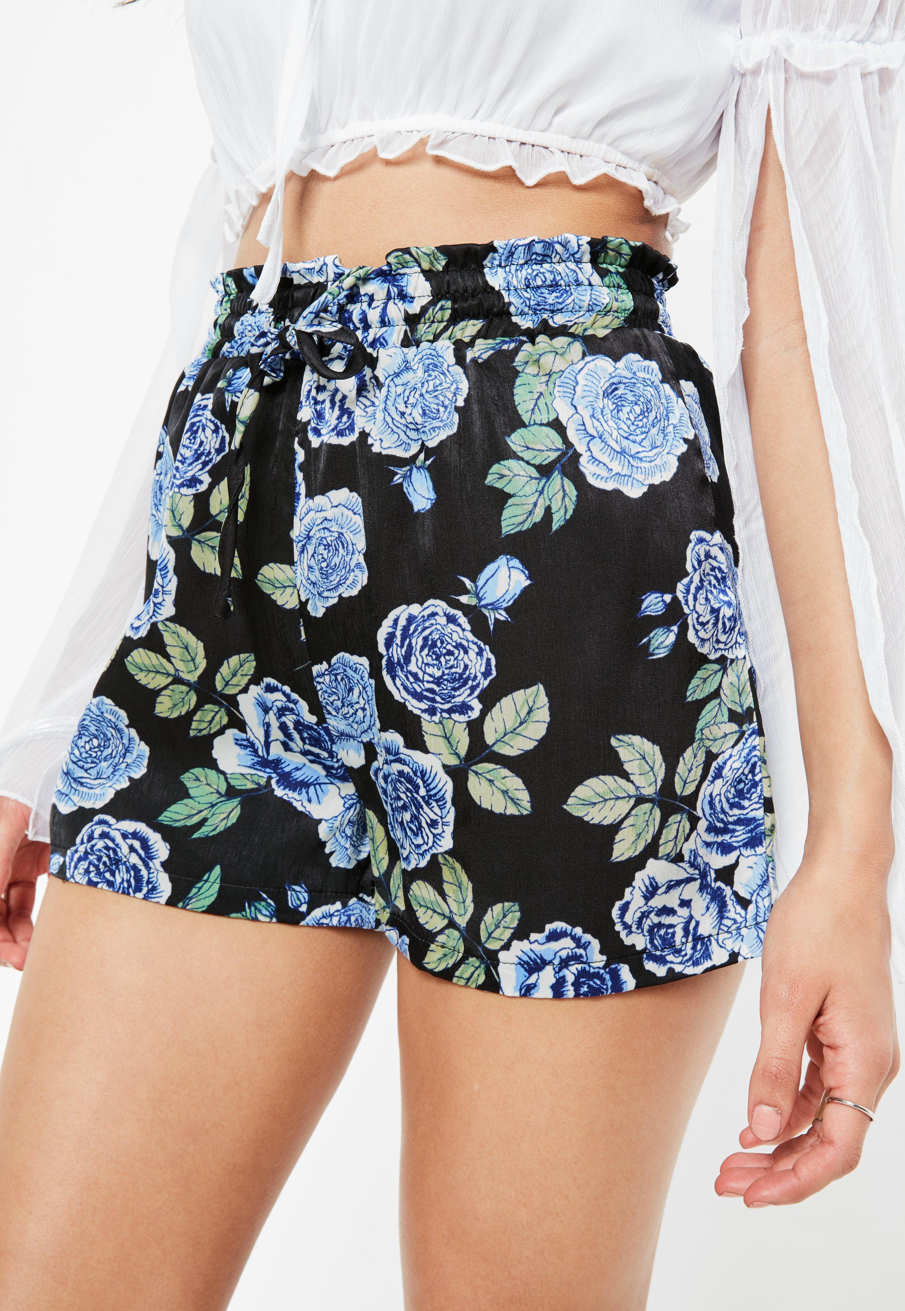 satin shorts and top