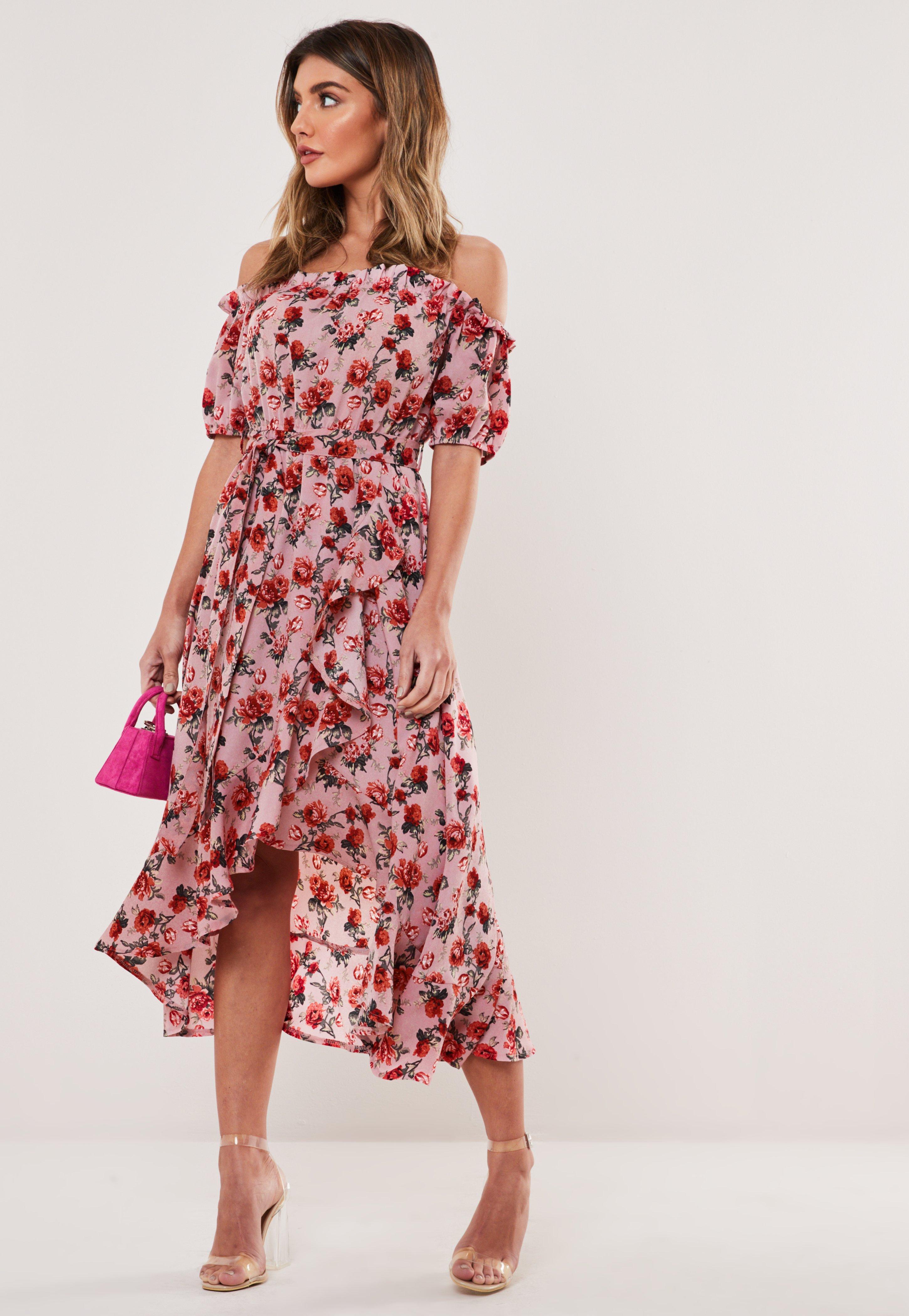 wrap tea dress midi
