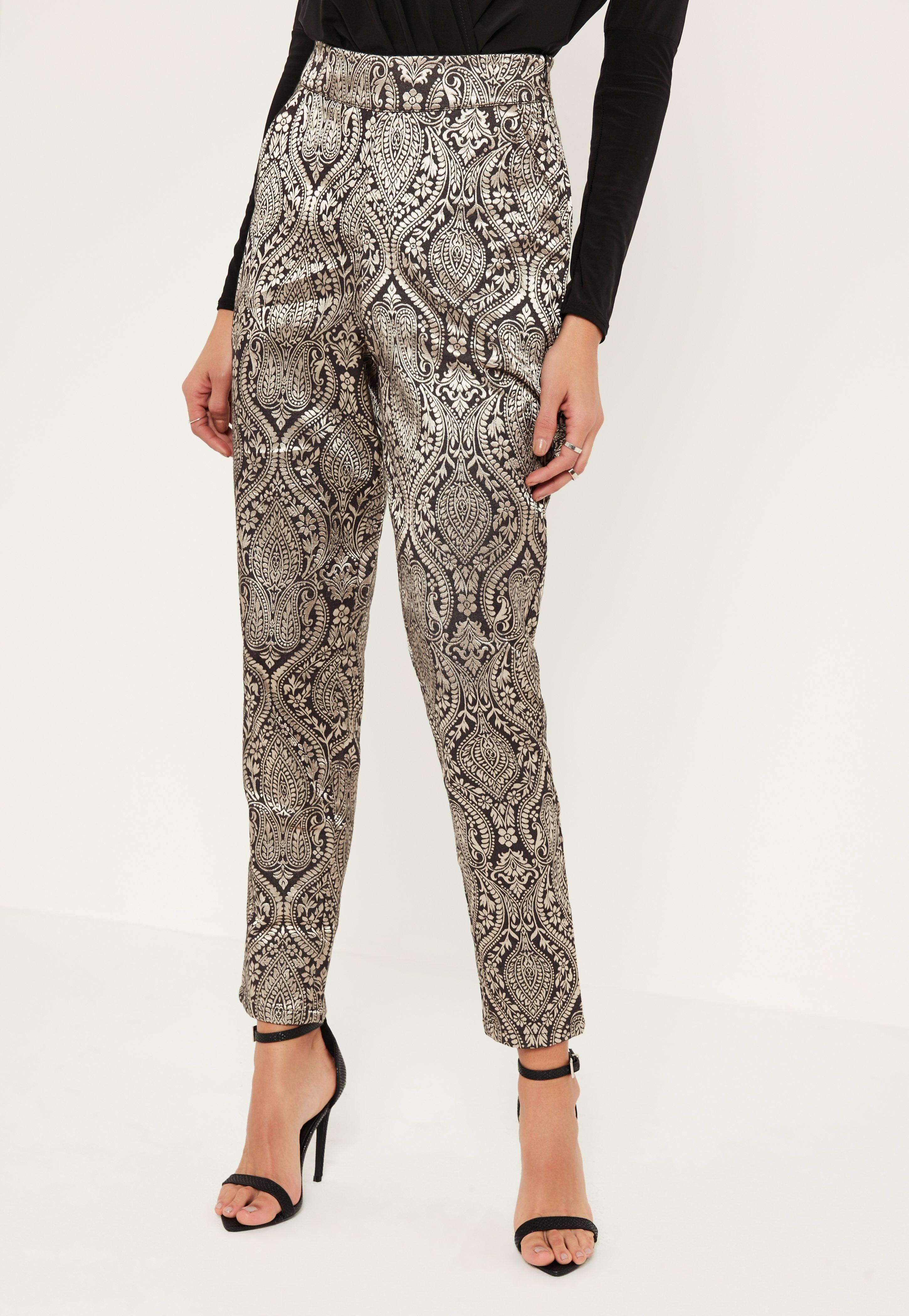 gold cigarette pants