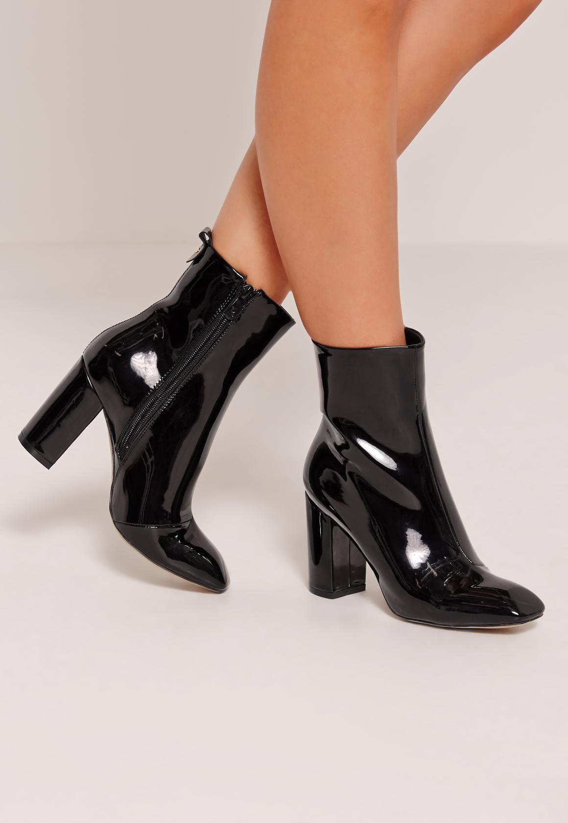missguided patent boots