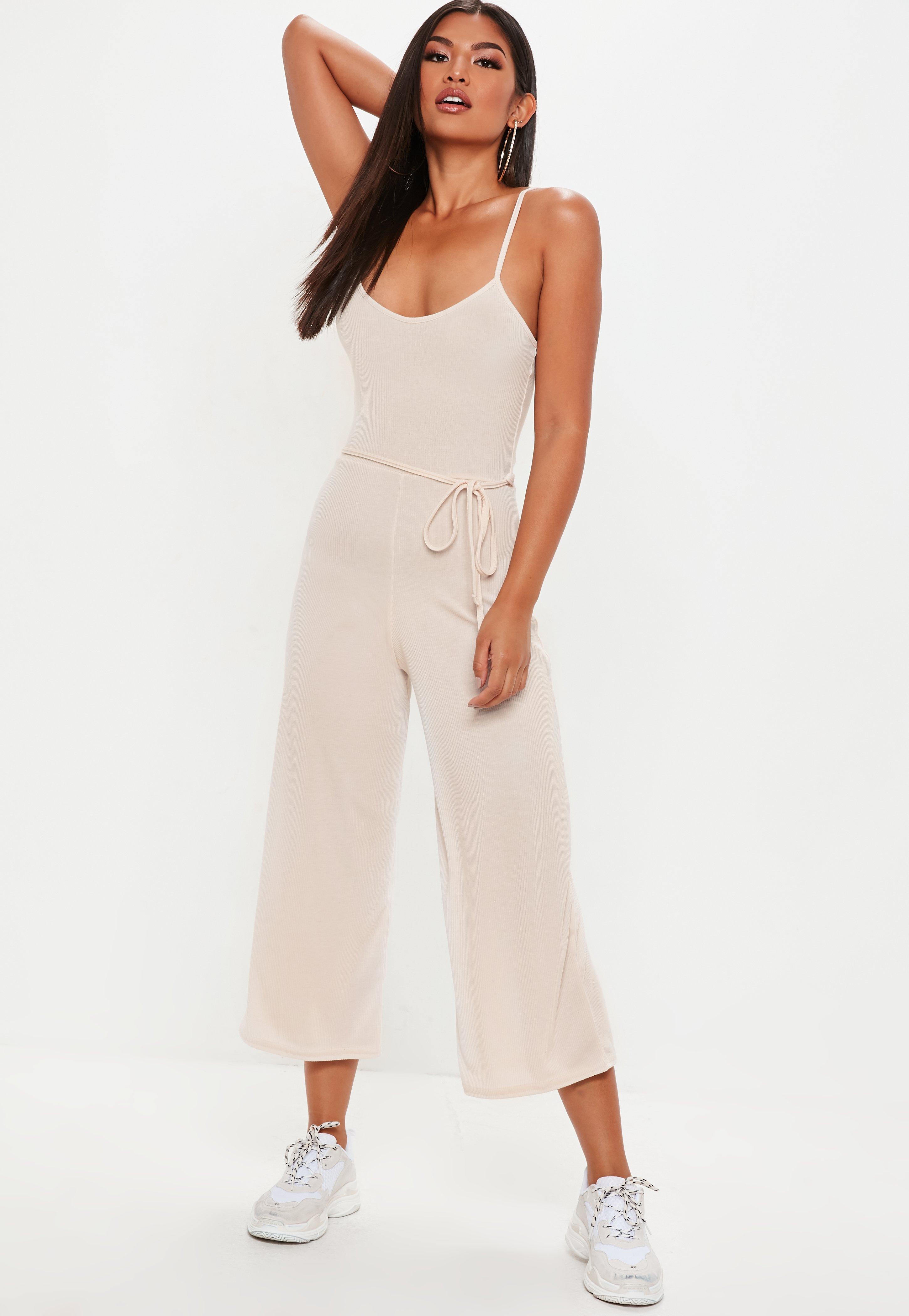 ribbed culotte jumpsuit