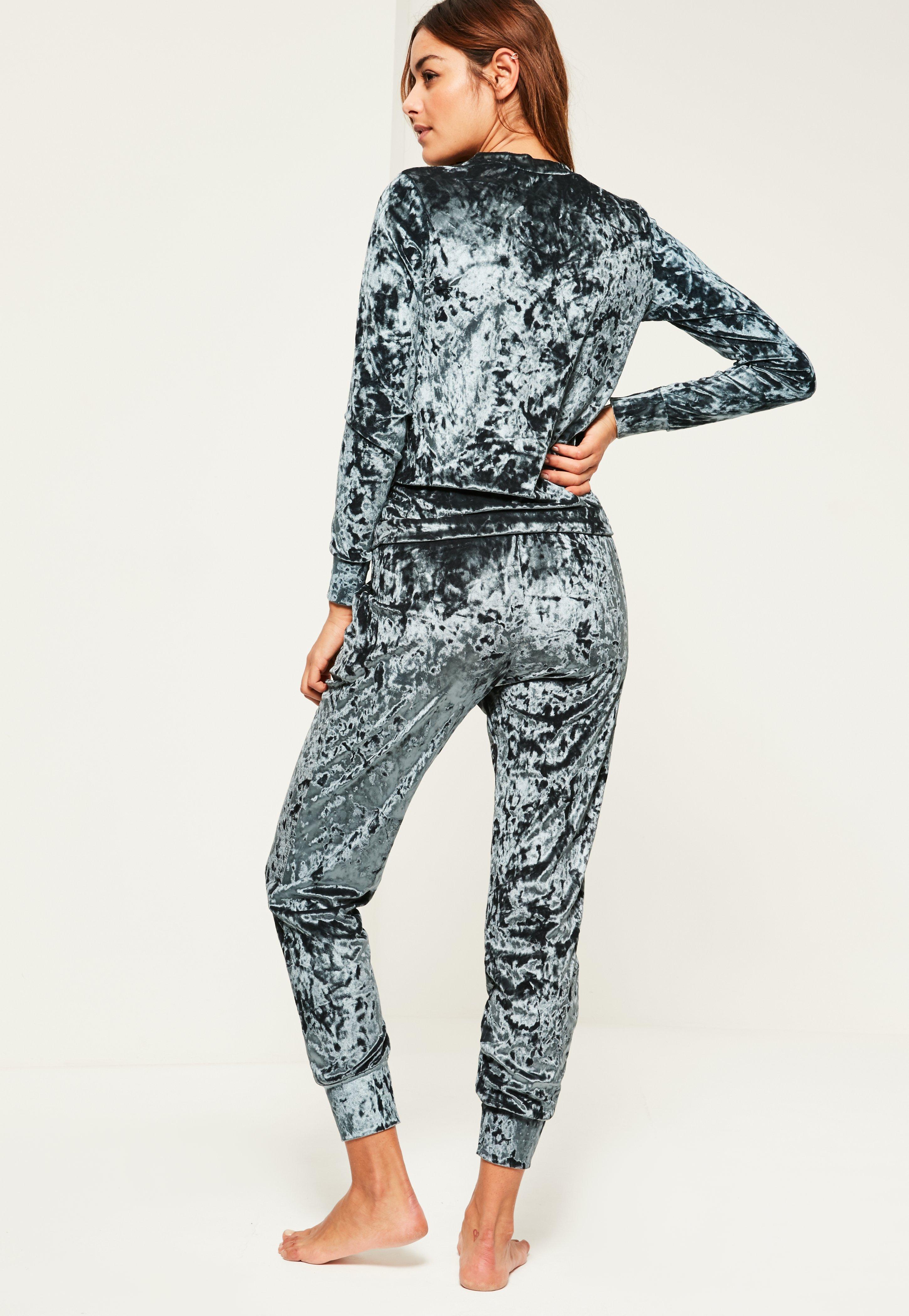 missguided velvet tracksuit