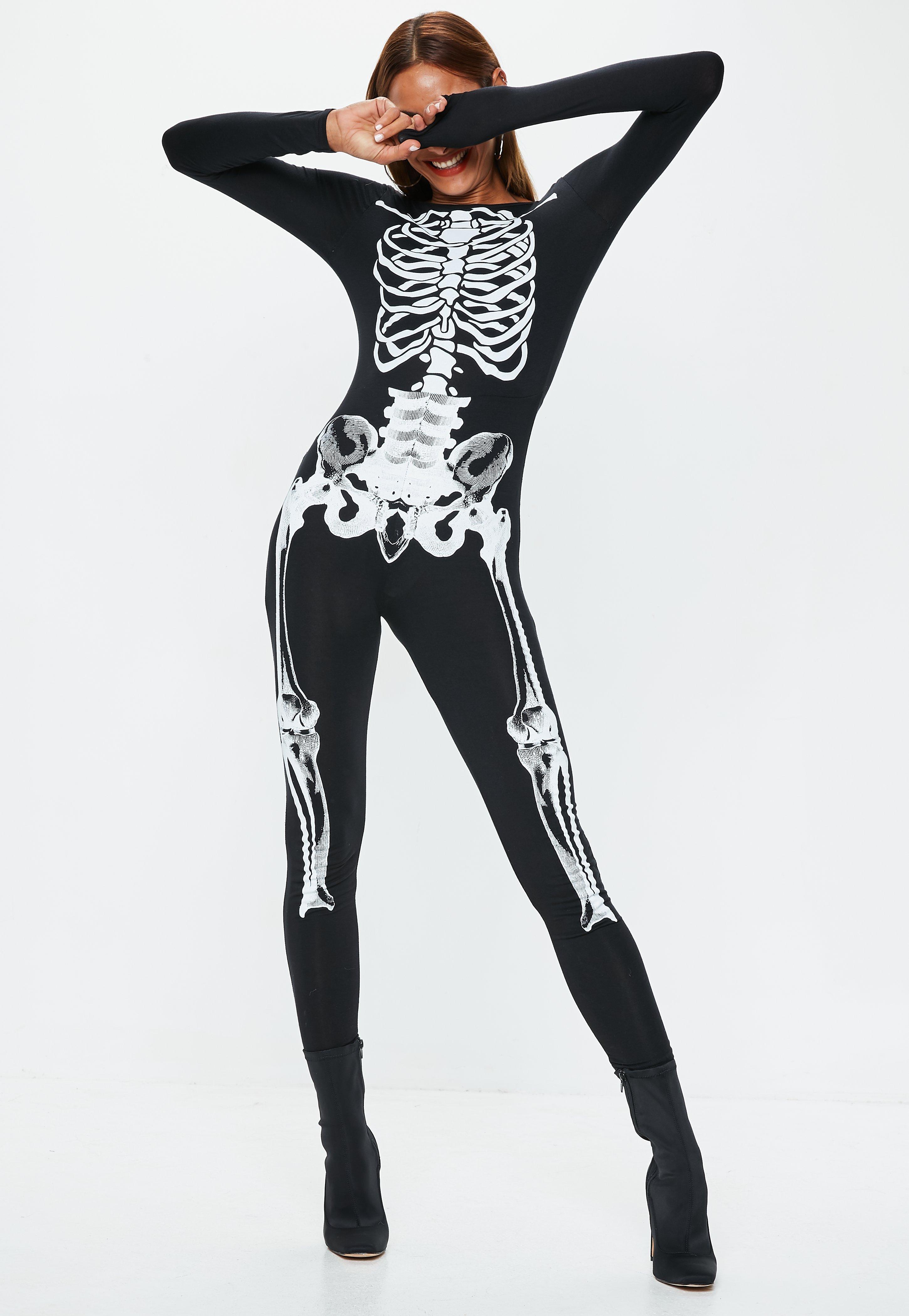 missguided skeleton jumpsuit