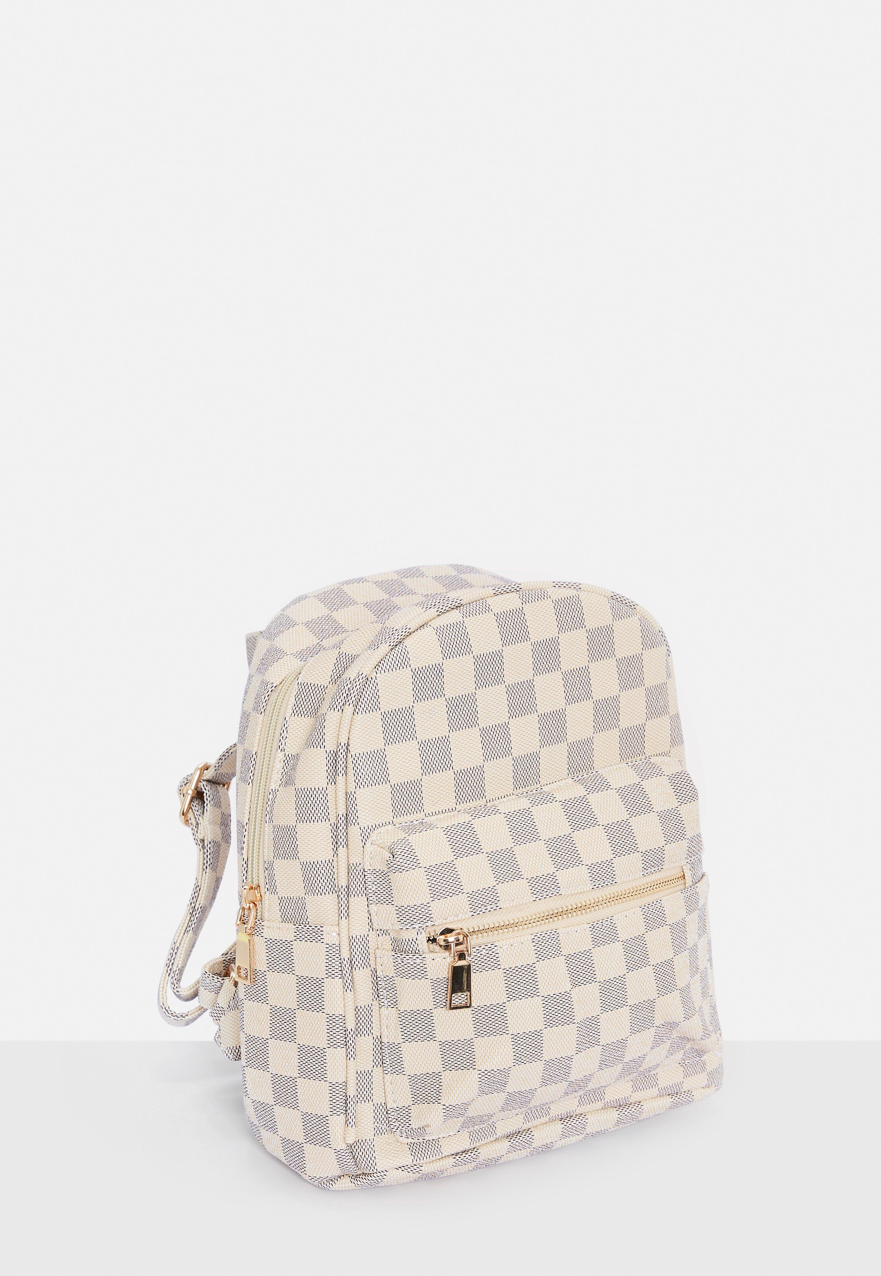 checkered backpack mini