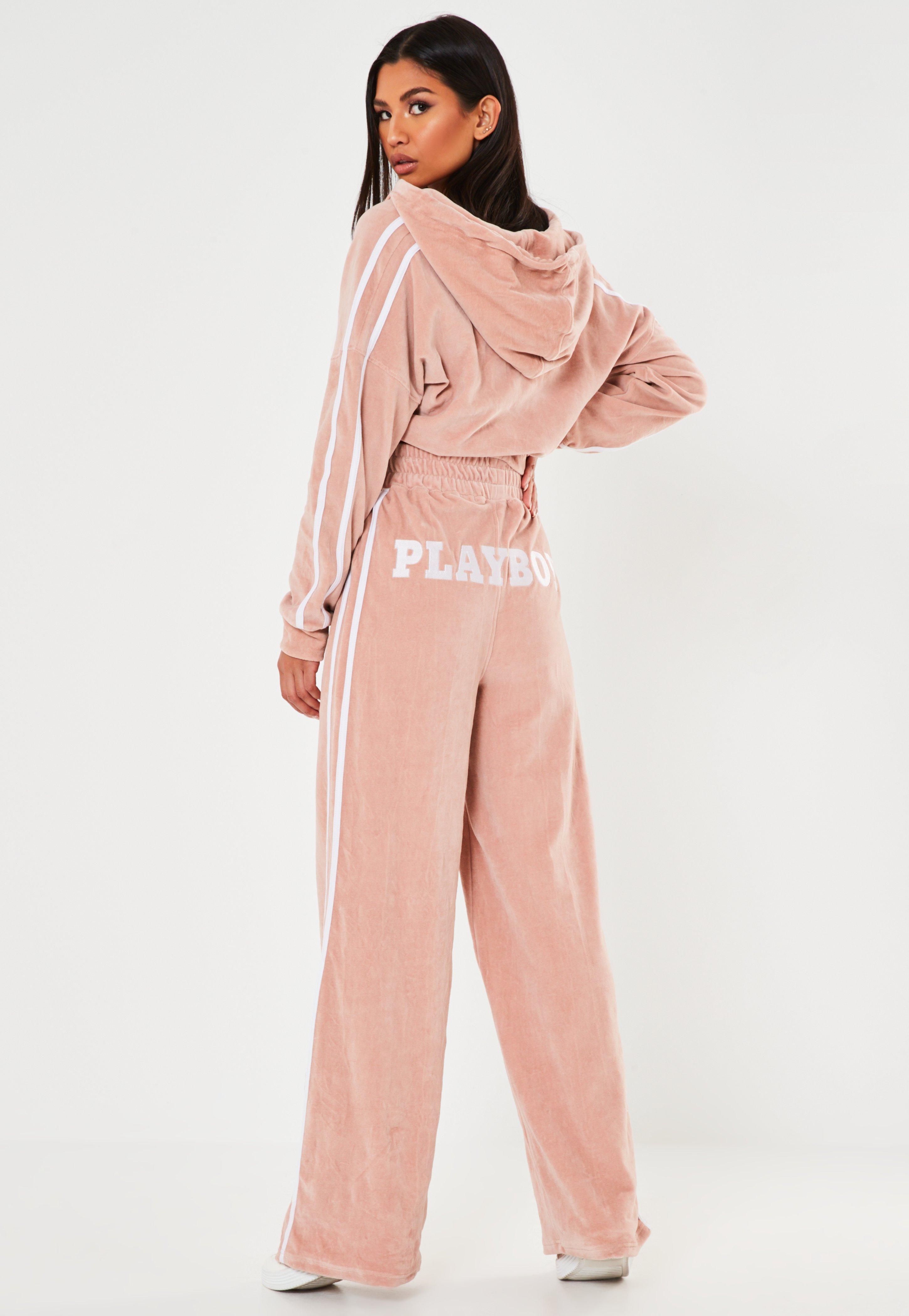 velour wide leg pants