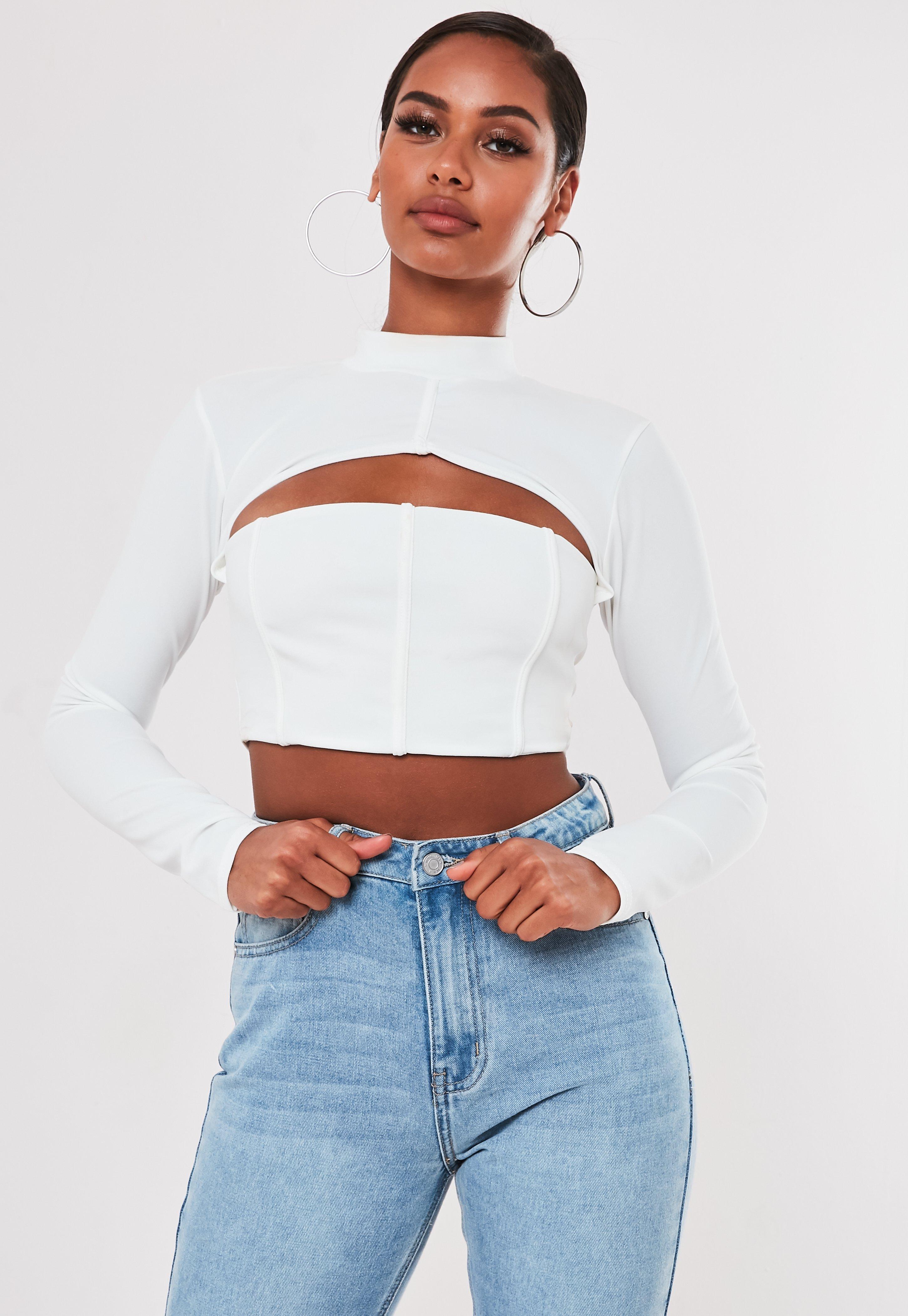 cut out bustier top
