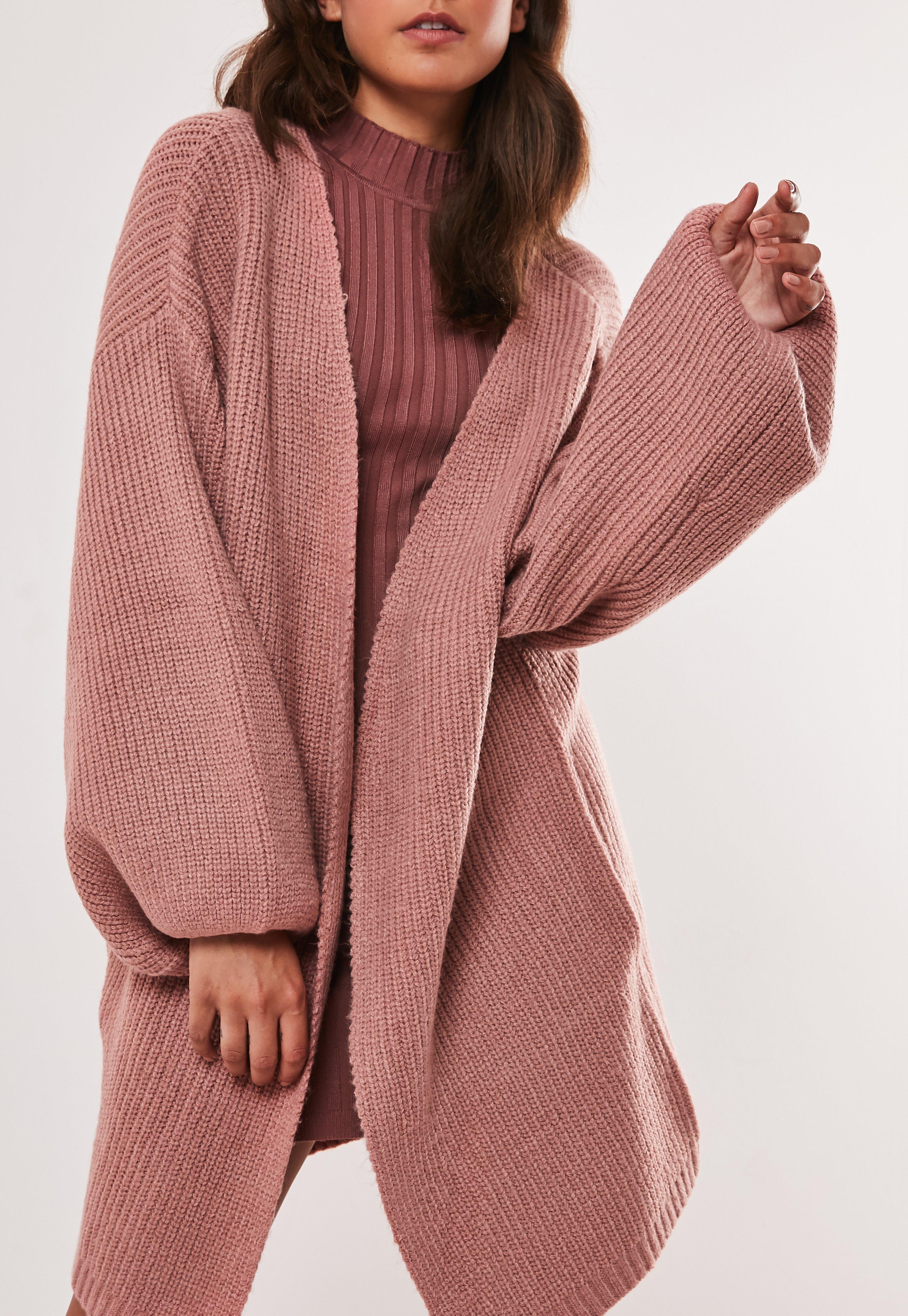 oversized cardigan balloon sleeve