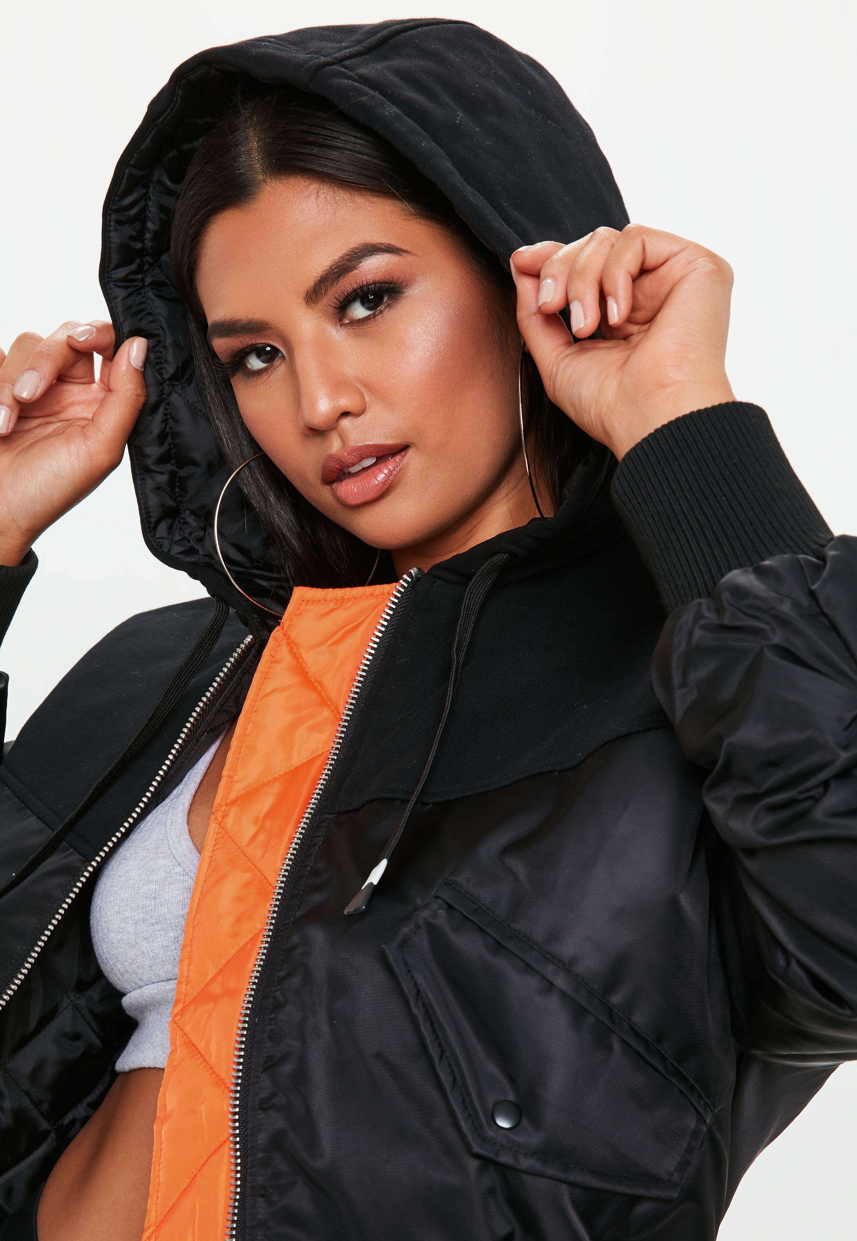 black bomber jacket missguided