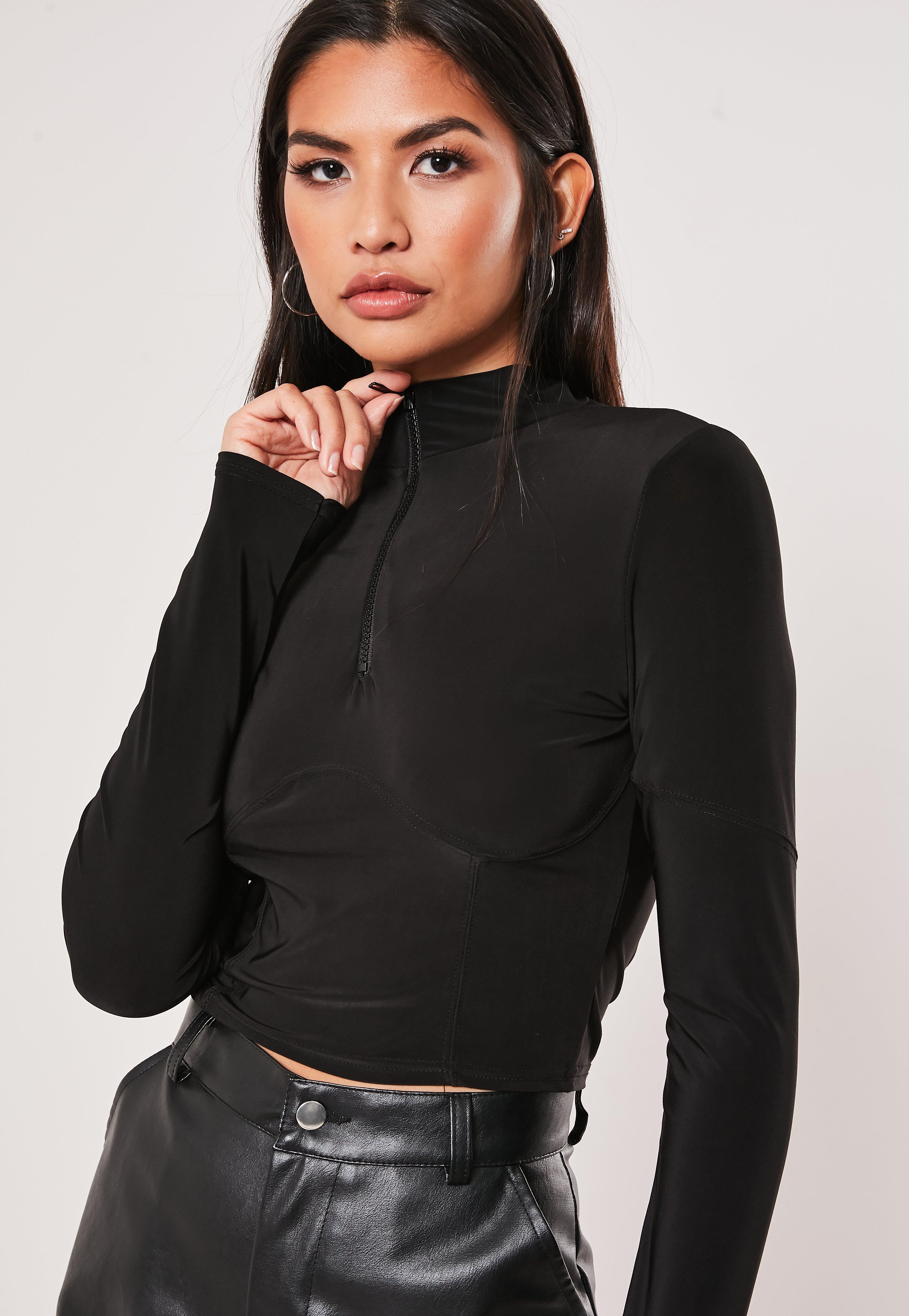 missguided black corset top