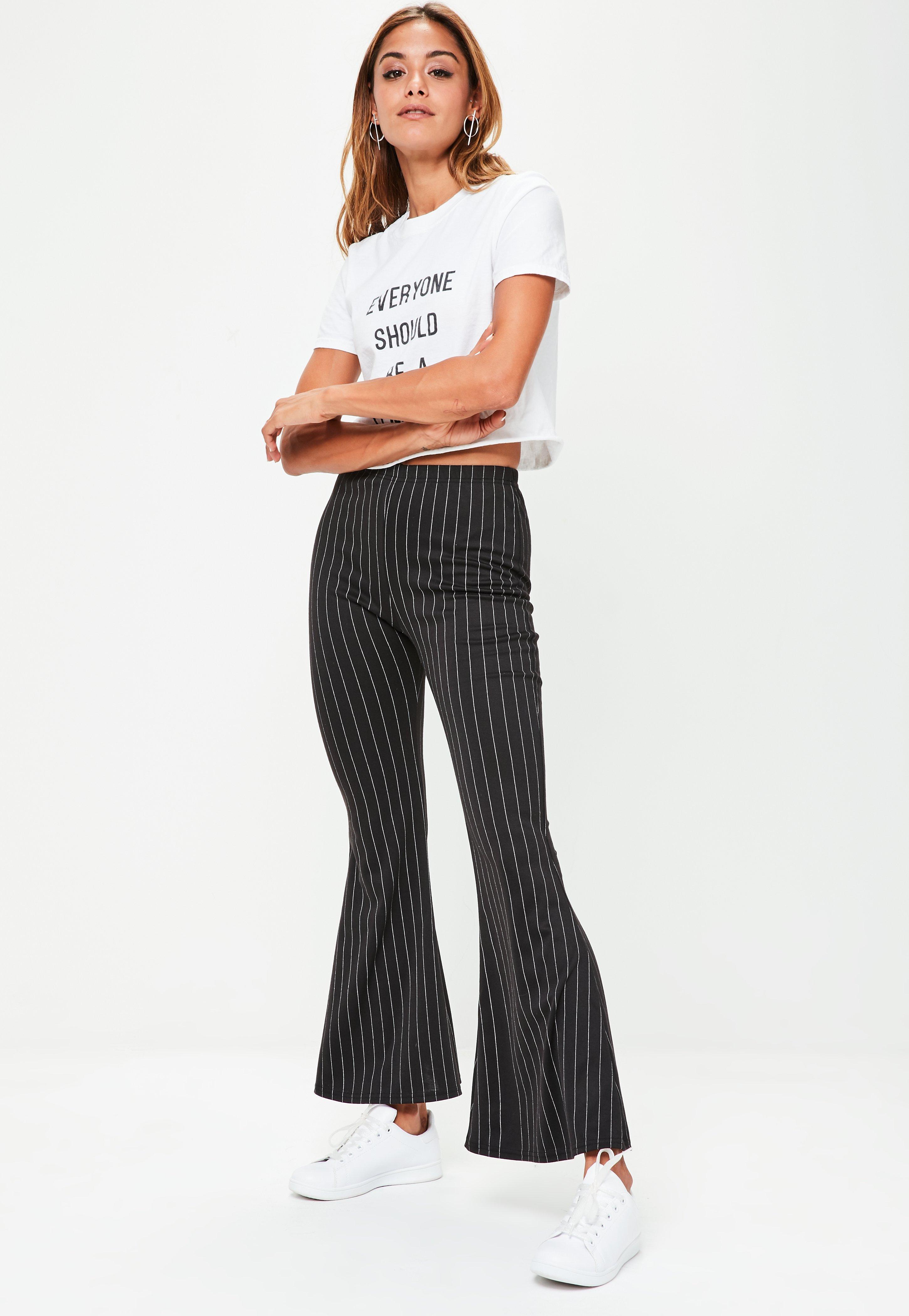 black flare pants petite
