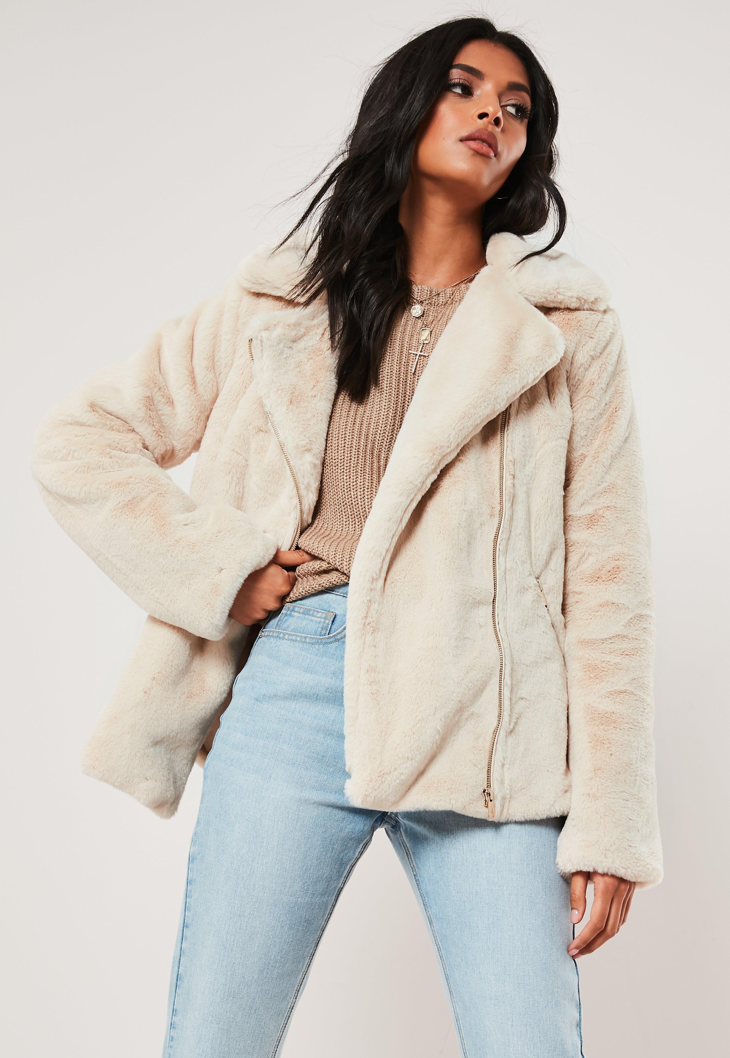 nude aviator jacket