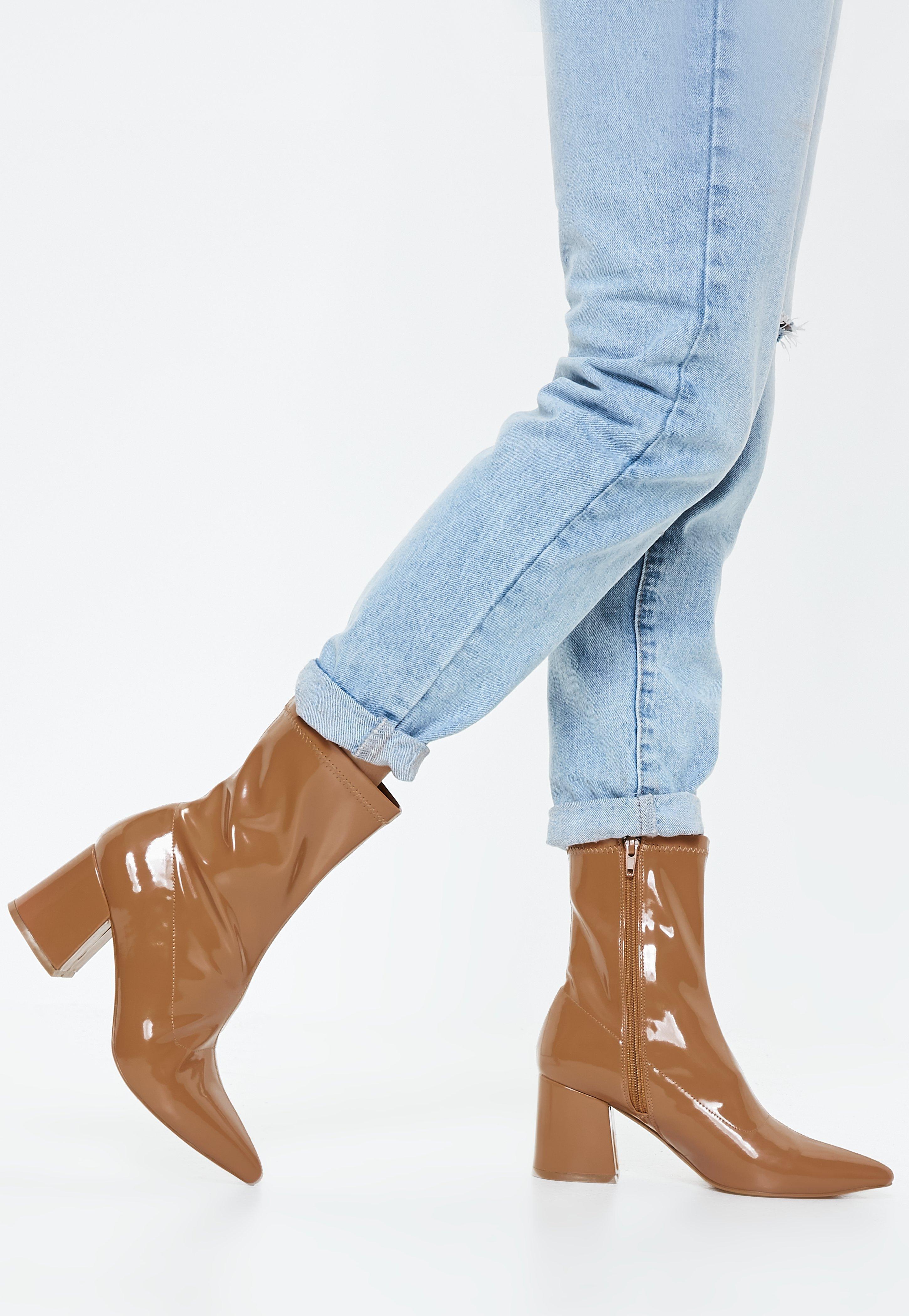 missguided patent boots
