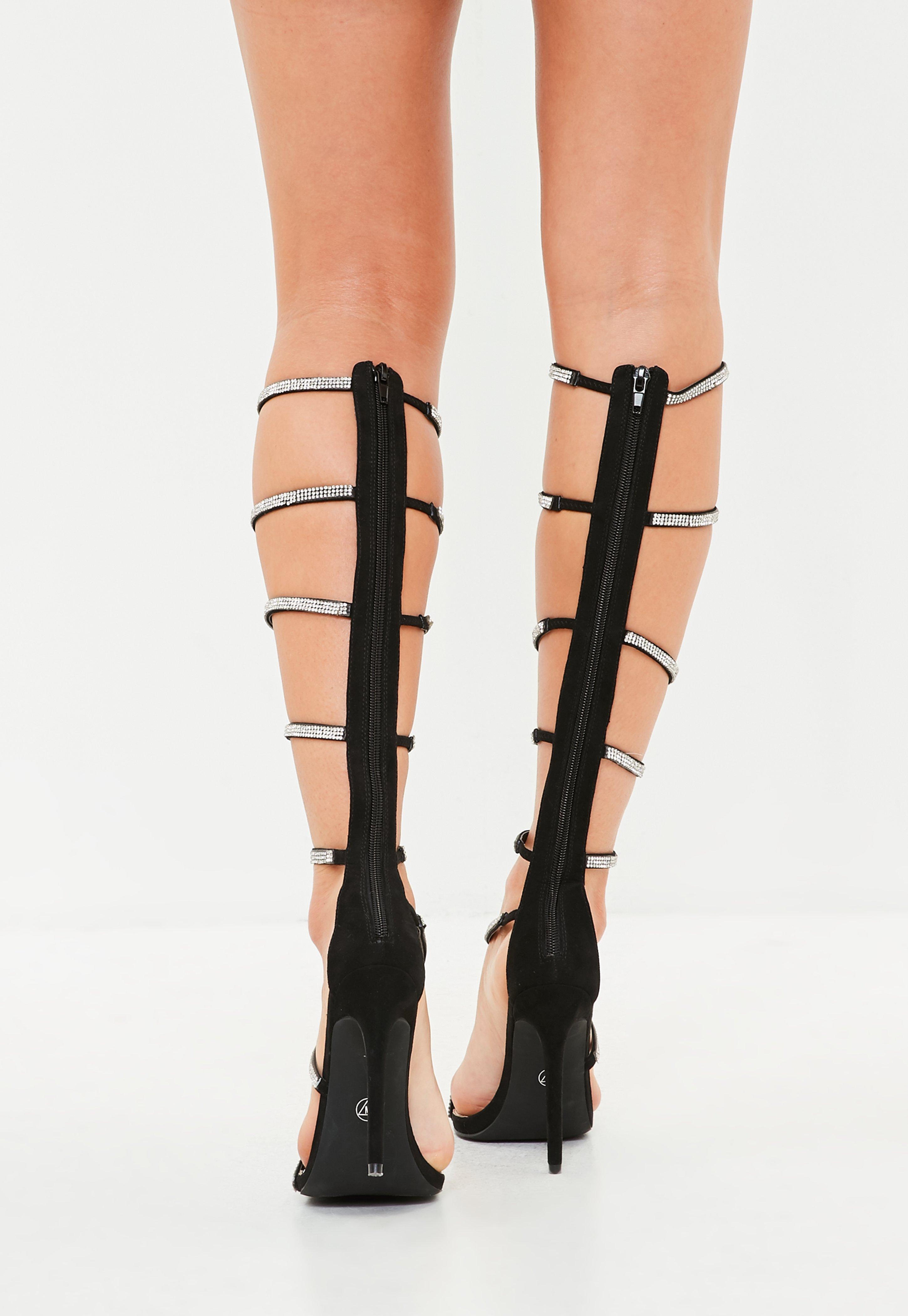 diamante gladiator sandals