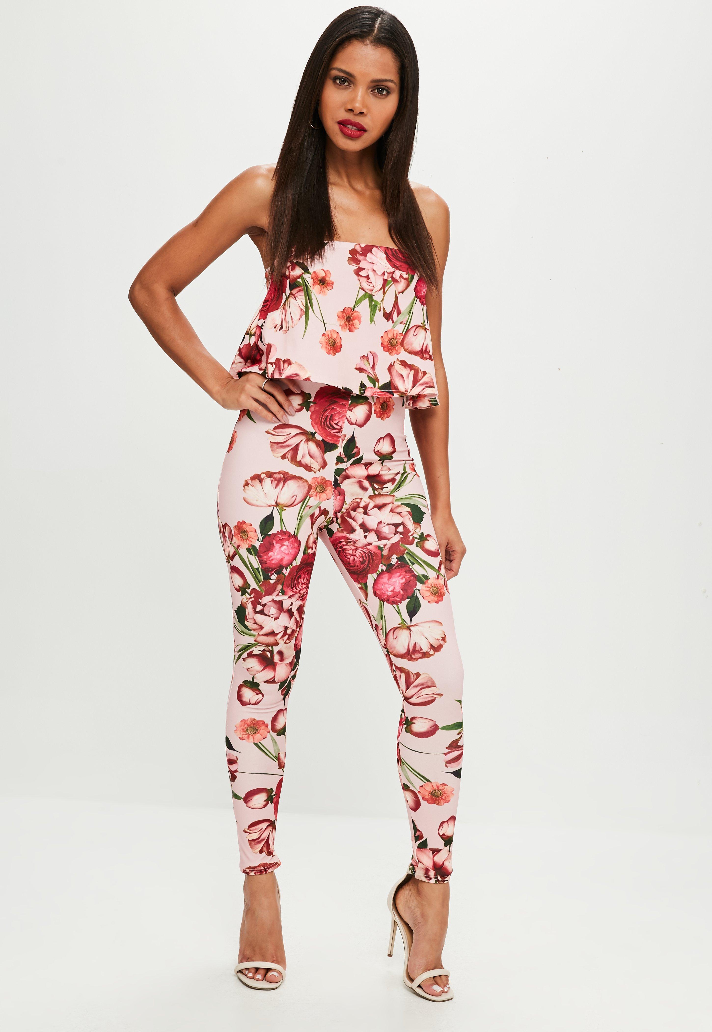 bandeau double layer jumpsuit