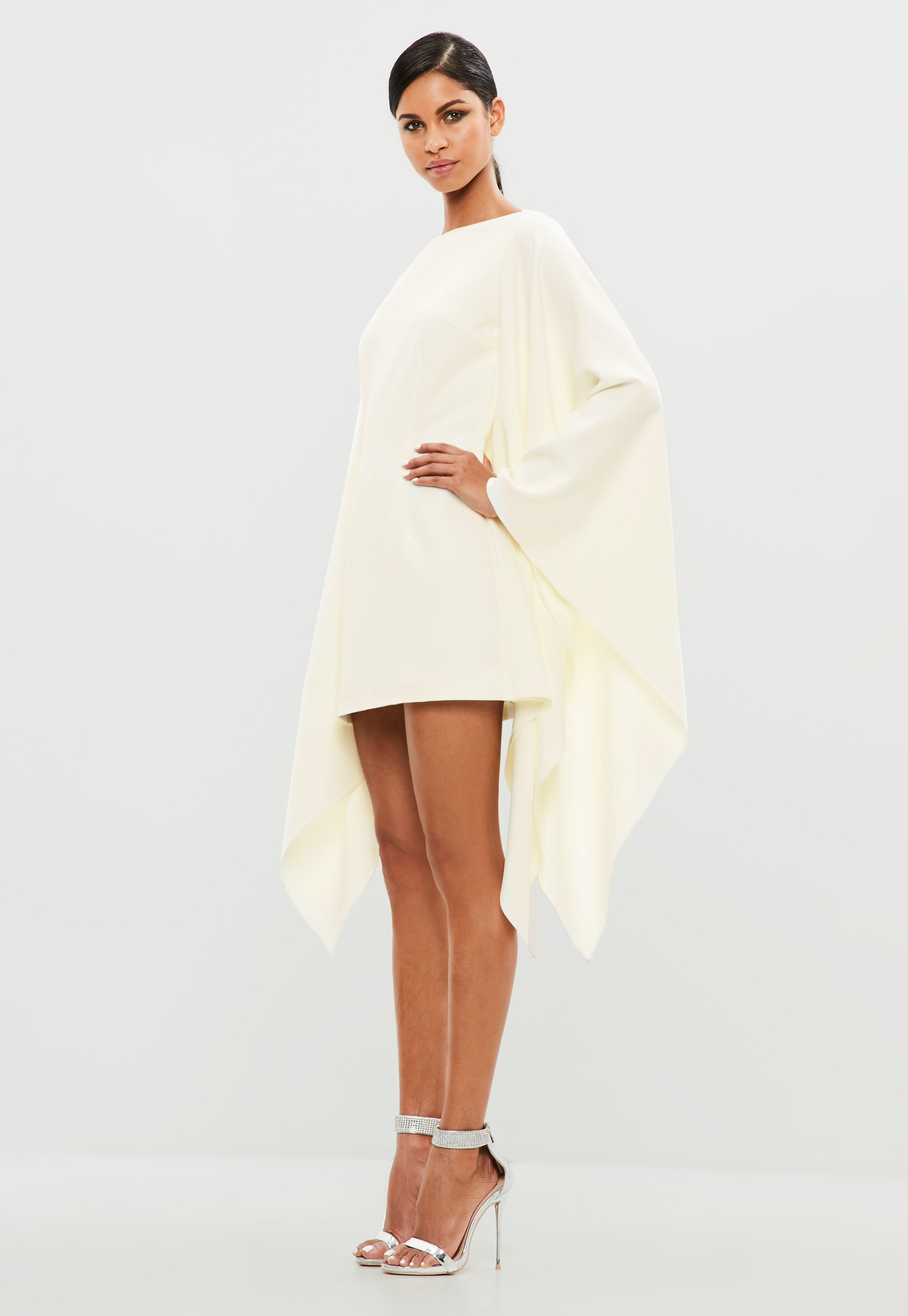 Lyst - Missguided Peace + Love White Kimono Style Dress in White